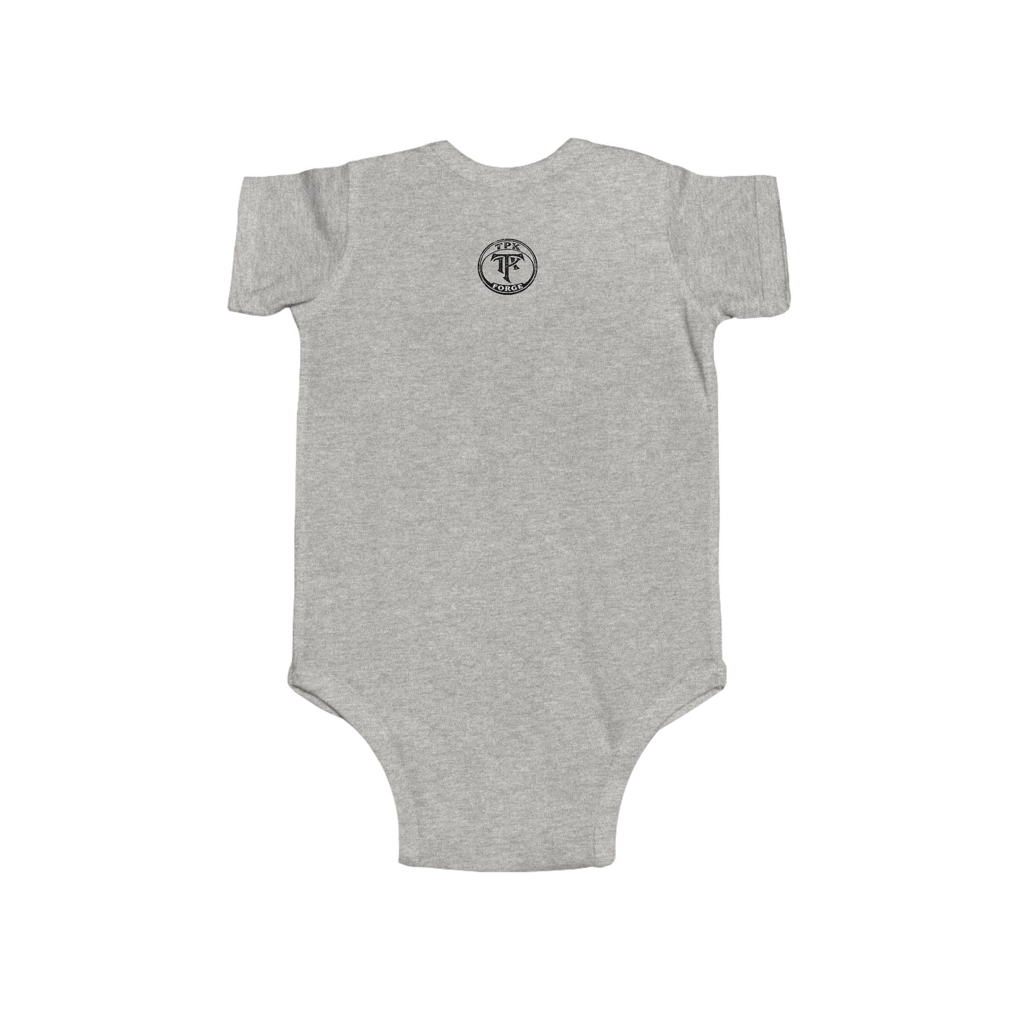 Unicorn with Rainbow and D20 Dice Infant Bodysuit | RPG Baby Onesie