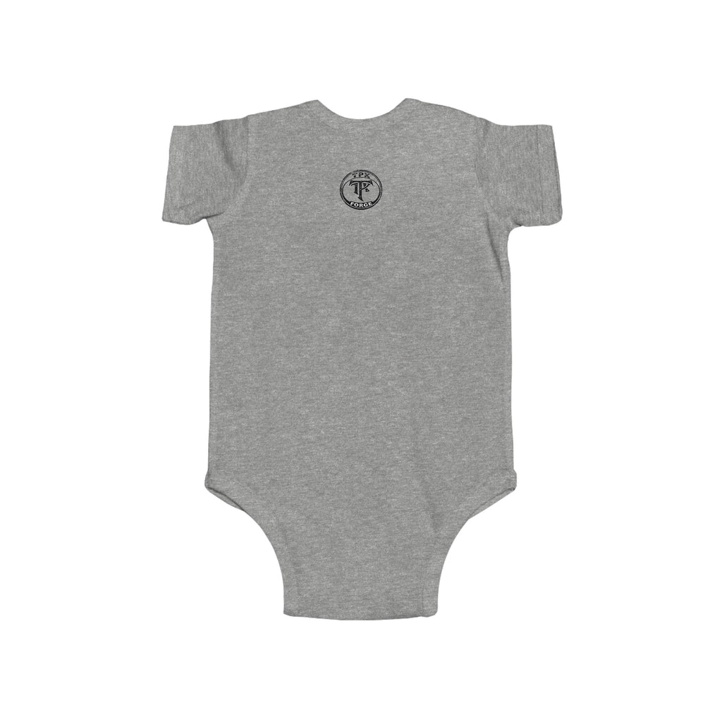 Unicorn with Rainbow and D20 Dice Infant Bodysuit | RPG Baby Onesie