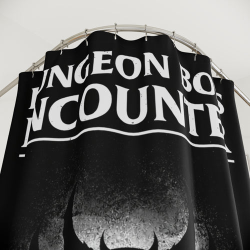 Dungeon Boss Encounter Shower Curtain | Enter At Your Own Risk