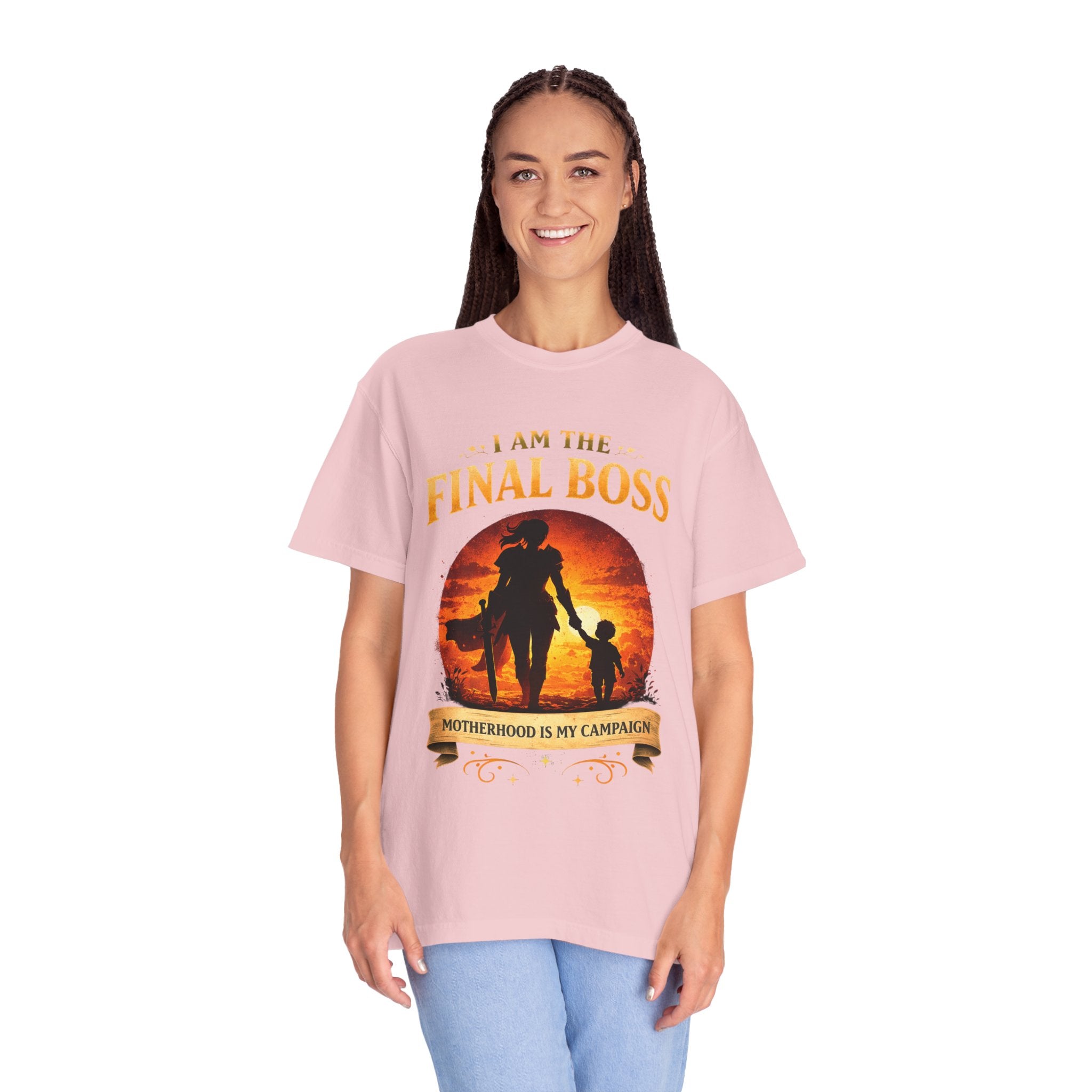 T‑Shirt — "I Am The Final Boss: Motherhood Is My Campaign" Graphic Tee