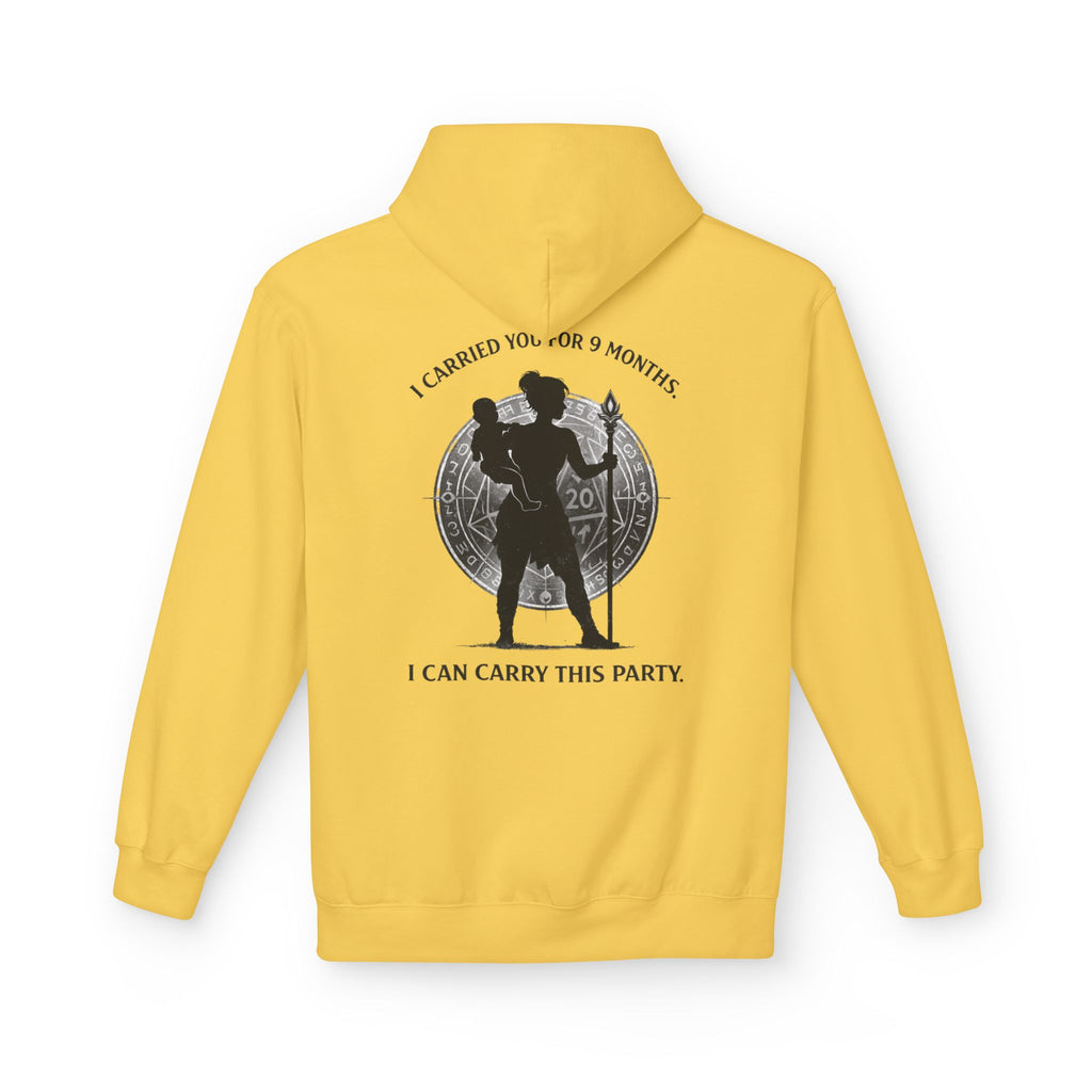 Warrior Mother Silhouette Hoodie | I Carried You for 9 Months, I Can Carry This Party