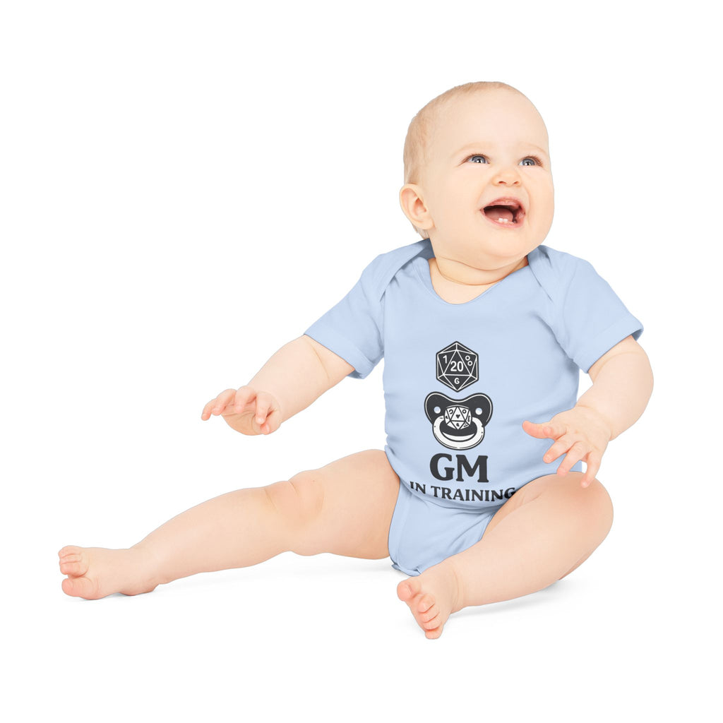 GM in Training Baby Bodysuit | D20 Dice Gamer Infant Onesie