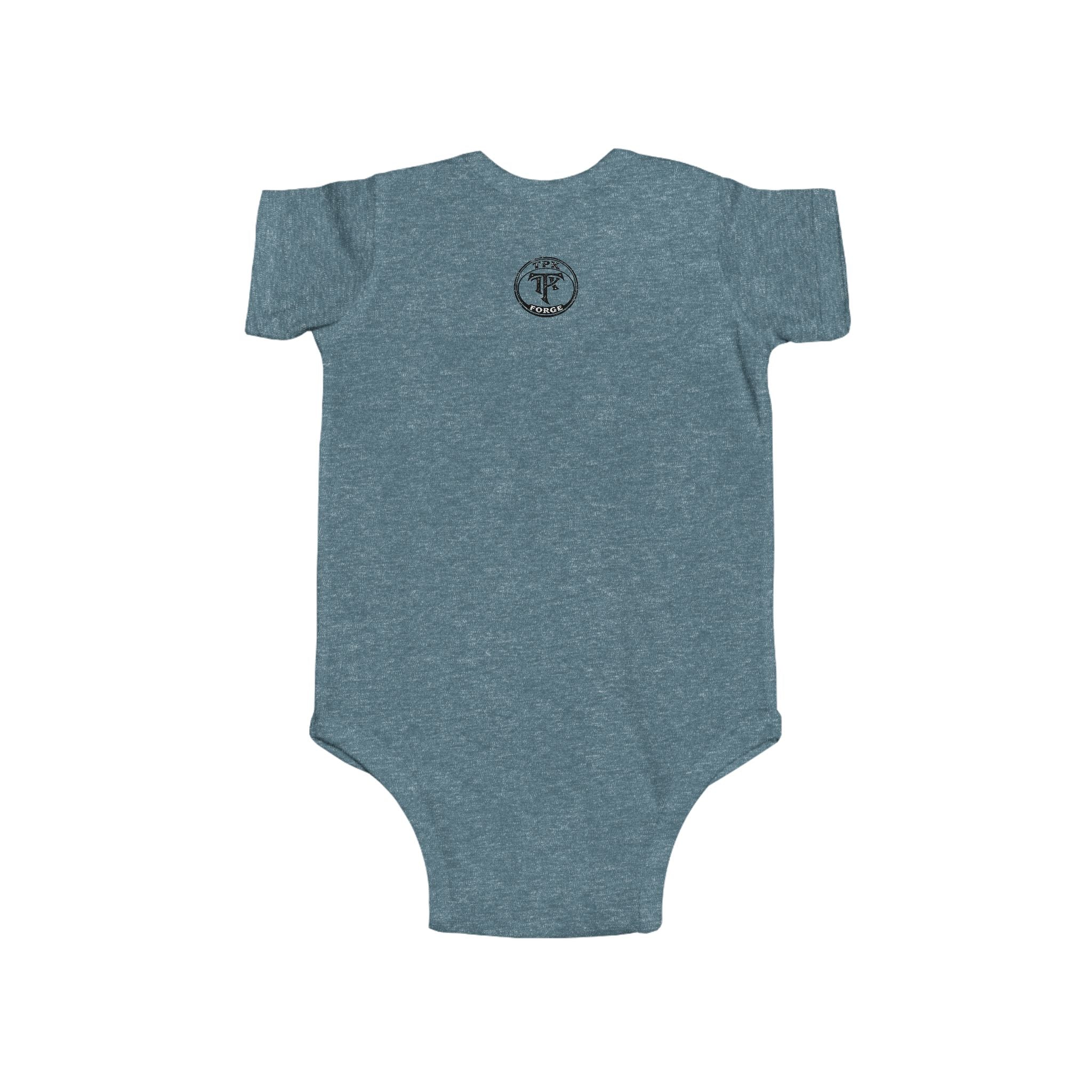 Savage Daughter logo Infant Bodysuit | Baby Onesie with Black Graphic