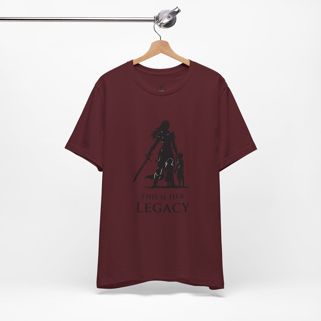 Warrior Mom Shirt – This Is Her Legacy – Strong Mother Gift – Fantasy Woman Tee – Powerful Mom Apparel – Mother’s Day Gift Idea
