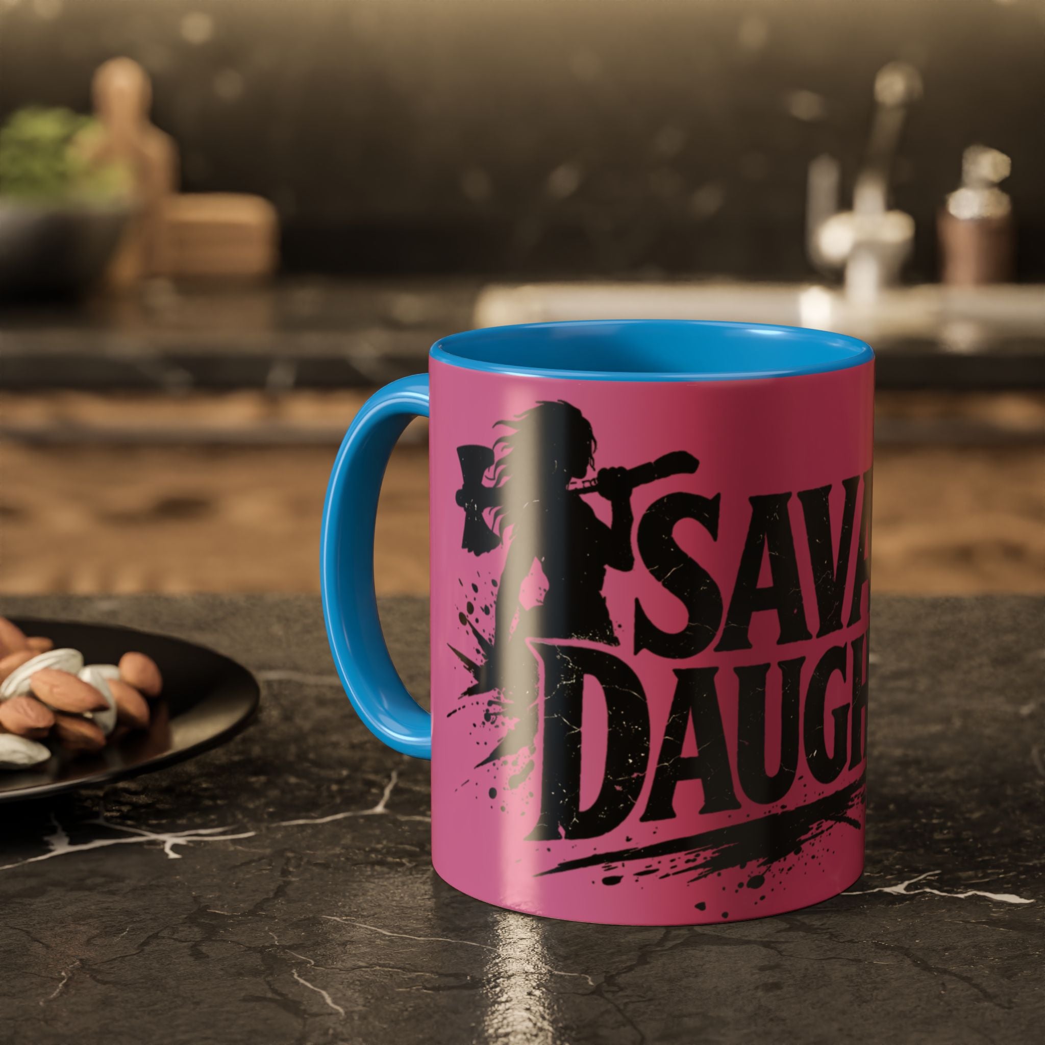 Savage Daughter Mug | Pink Black Accent