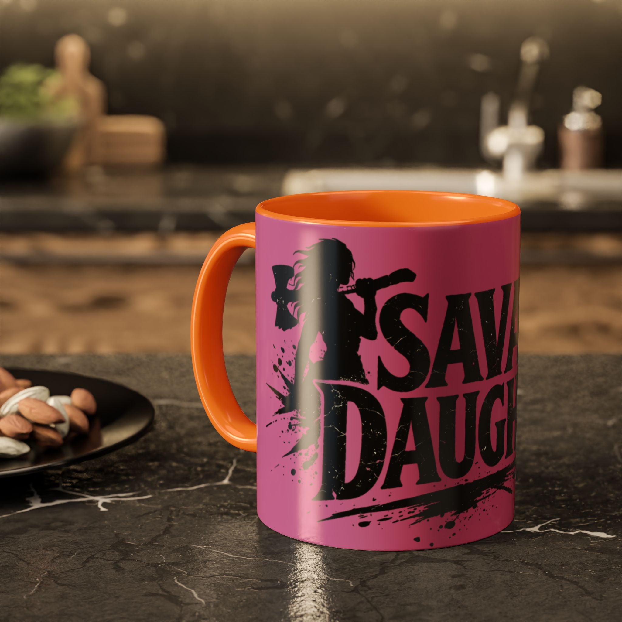 Savage Daughter Mug | Pink Black Accent