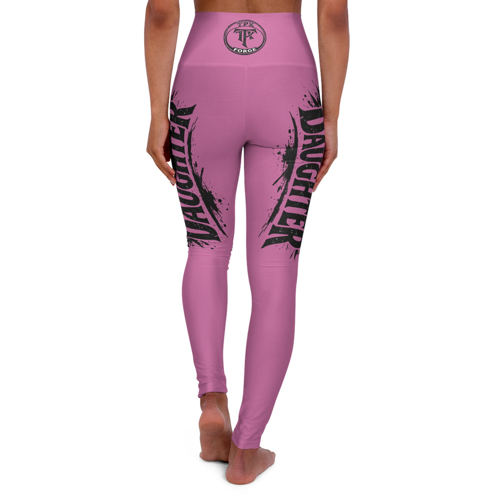 Daughter Mom Skull Design Leggings | High Waisted Yoga Leggings