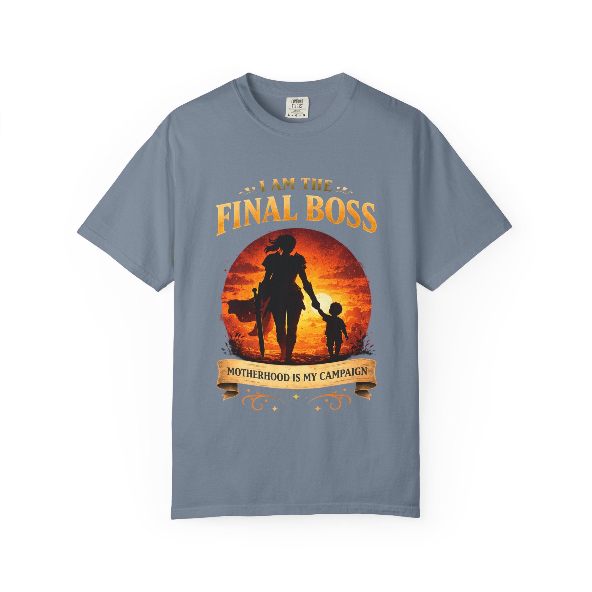 T‑Shirt — "I Am The Final Boss: Motherhood Is My Campaign" Graphic Tee