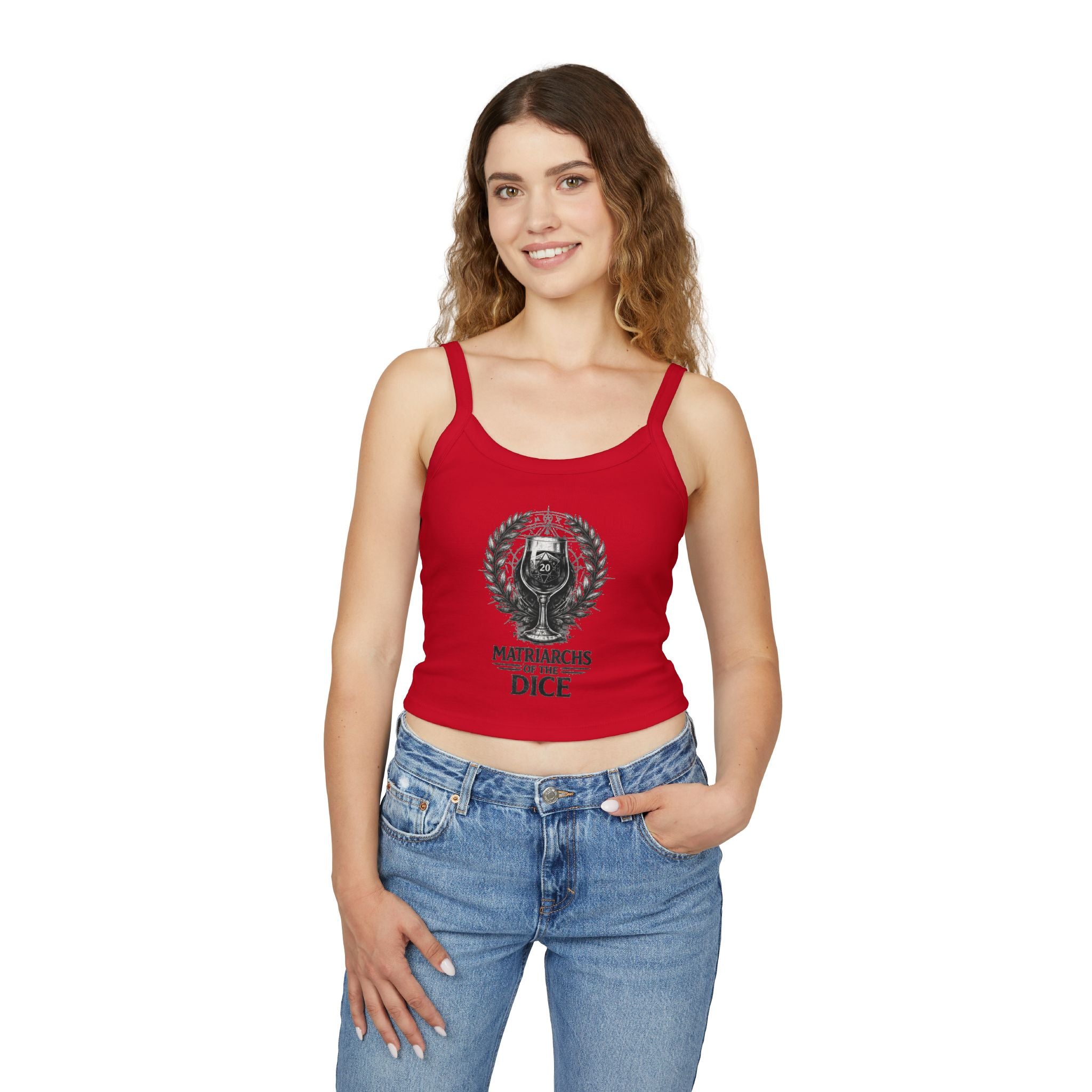 Matriarchs of Dice Tank Top | D20 Gaming Emblem, RPG Dice Graphic