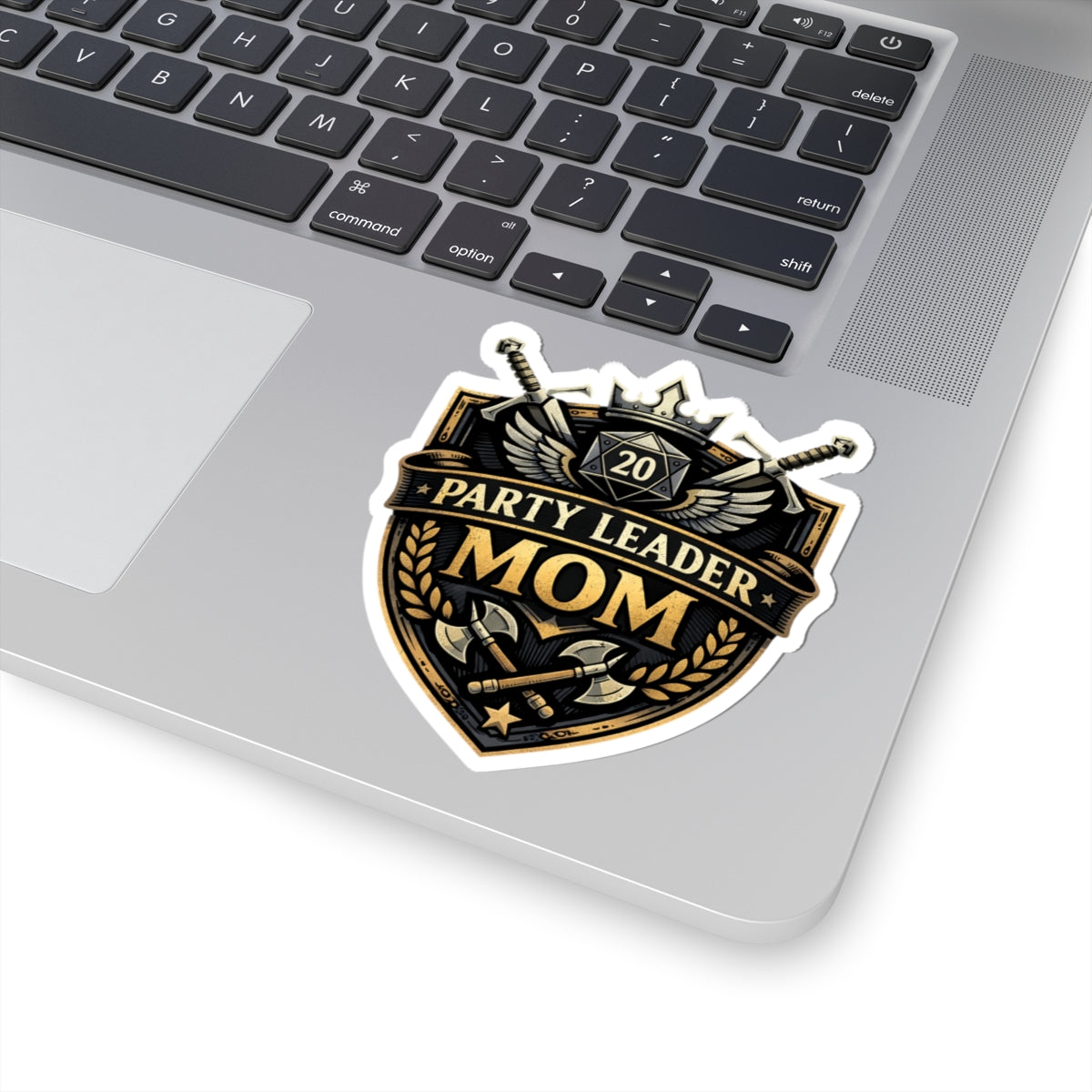 Party Leader Mom Sticker | D20 Gaming Crest, RPG Mom Decal