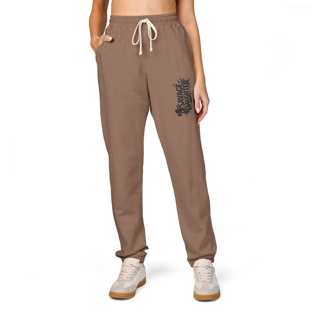 Savage Daughter Sweatpants — Garment-Dyed Fleece Joggers