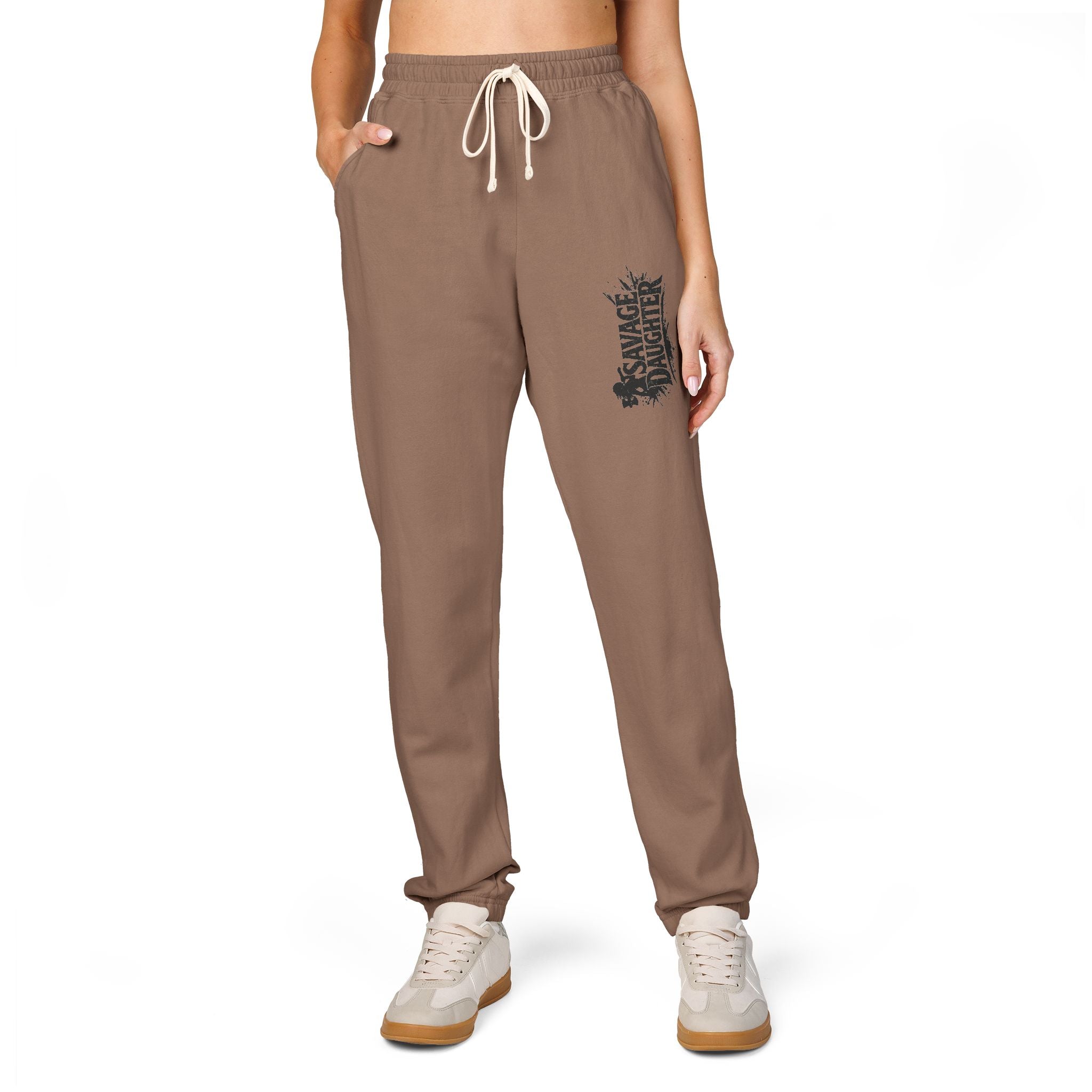 Savage Daughter Sweatpants — Garment-Dyed Fleece Joggers