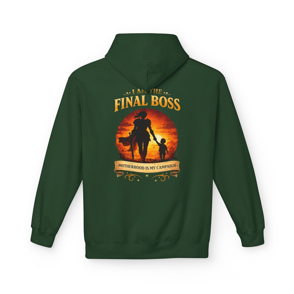 Motherhood Final Boss Hoodie — "Motherhood Is My Campaign" Graphic Hoodie