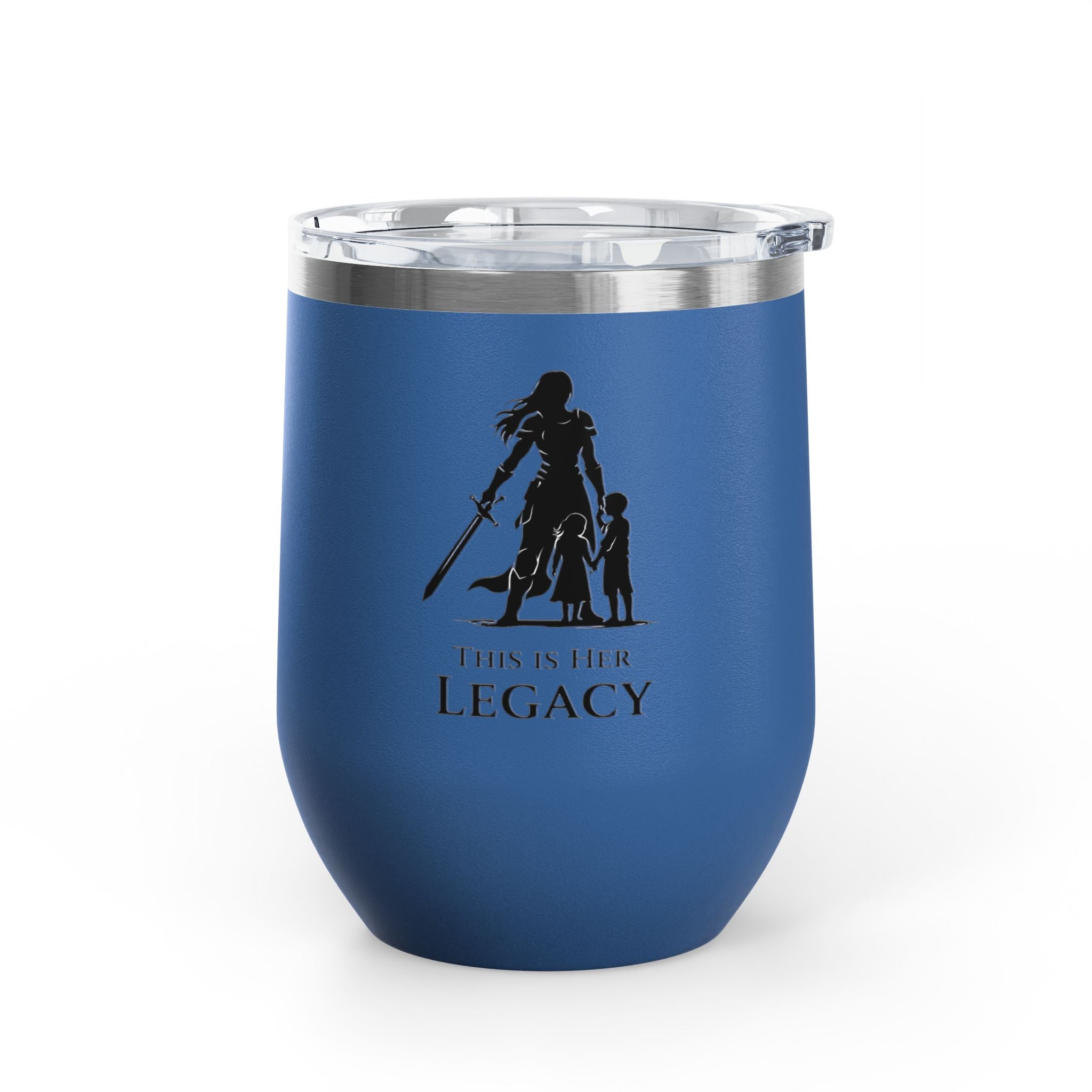 Warrior Mom Wine Tumbler – This Is Her Legacy – Strong Mother Gift – Funny Mom Cup Alternative – Wine Mom Gift – Mother’s Day Tumbler