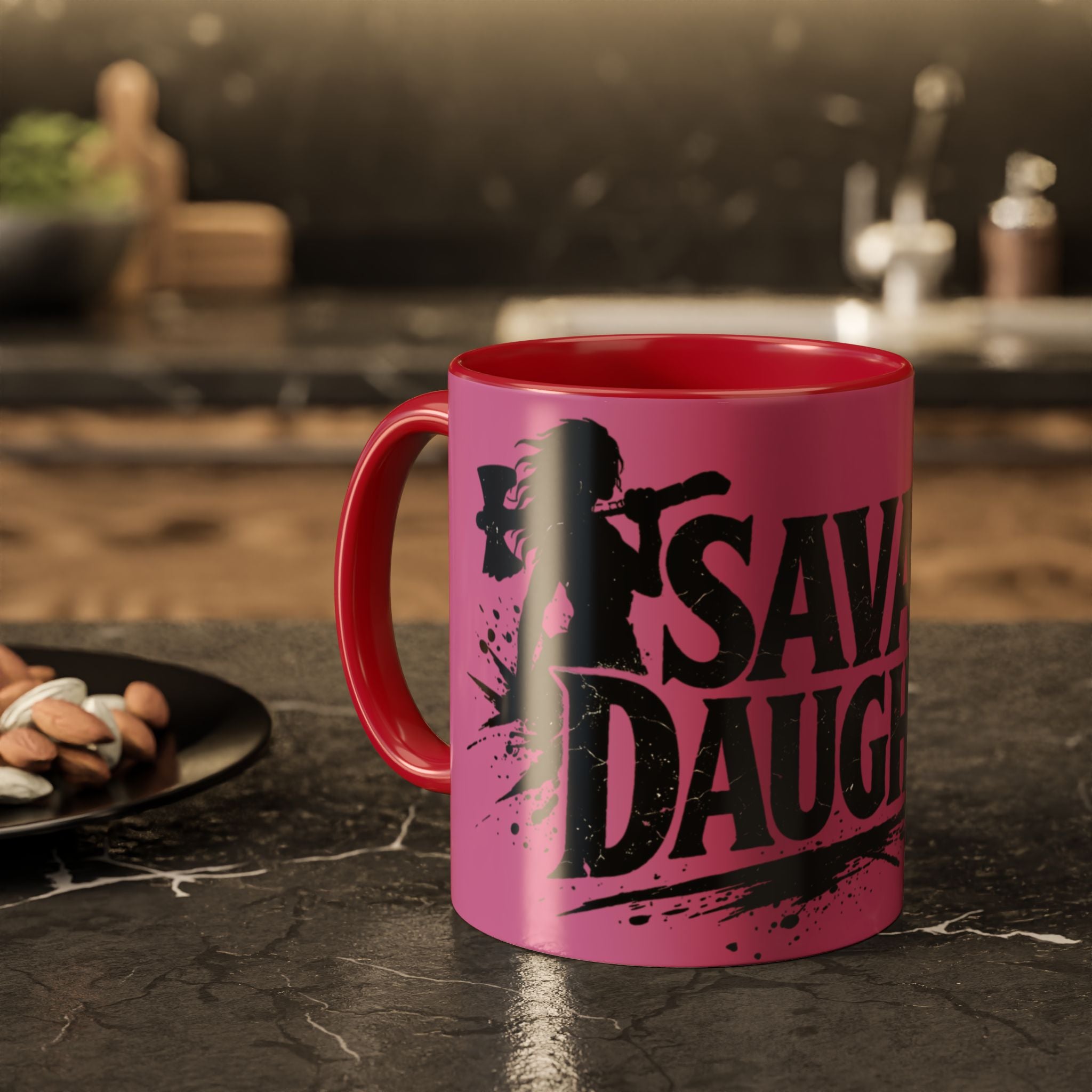 Savage Daughter Mug | Pink Black Accent