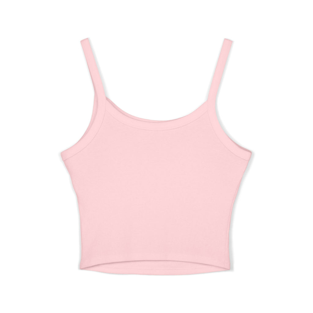 Savage Daughter Graphic Tank Top — Bold Grunge Crop Spaghetti-Strap Tee