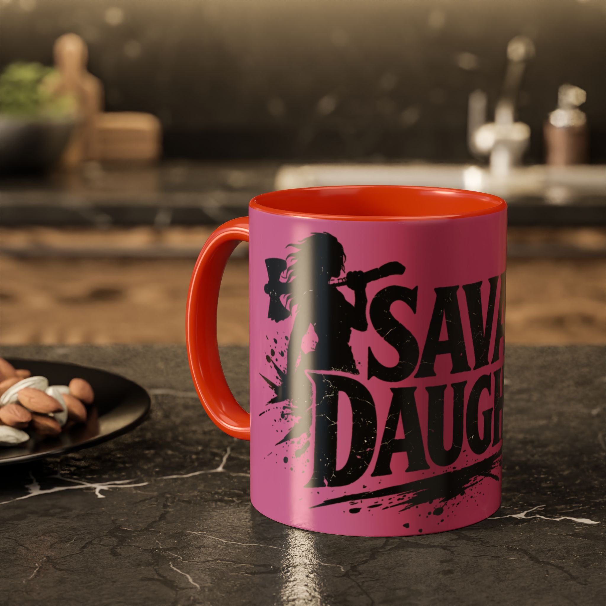 Savage Daughter Mug | Pink Black Accent