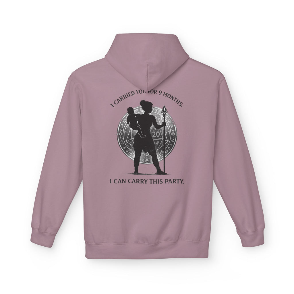 Warrior Mother Silhouette Hoodie | I Carried You for 9 Months, I Can Carry This Party