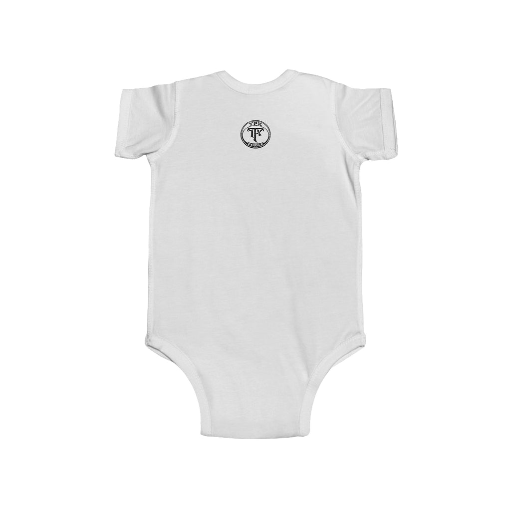 Unicorn with Rainbow and D20 Dice Infant Bodysuit | RPG Baby Onesie