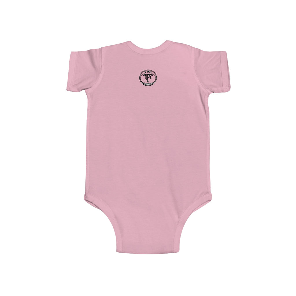 Unicorn with Rainbow and D20 Dice Infant Bodysuit | RPG Baby Onesie