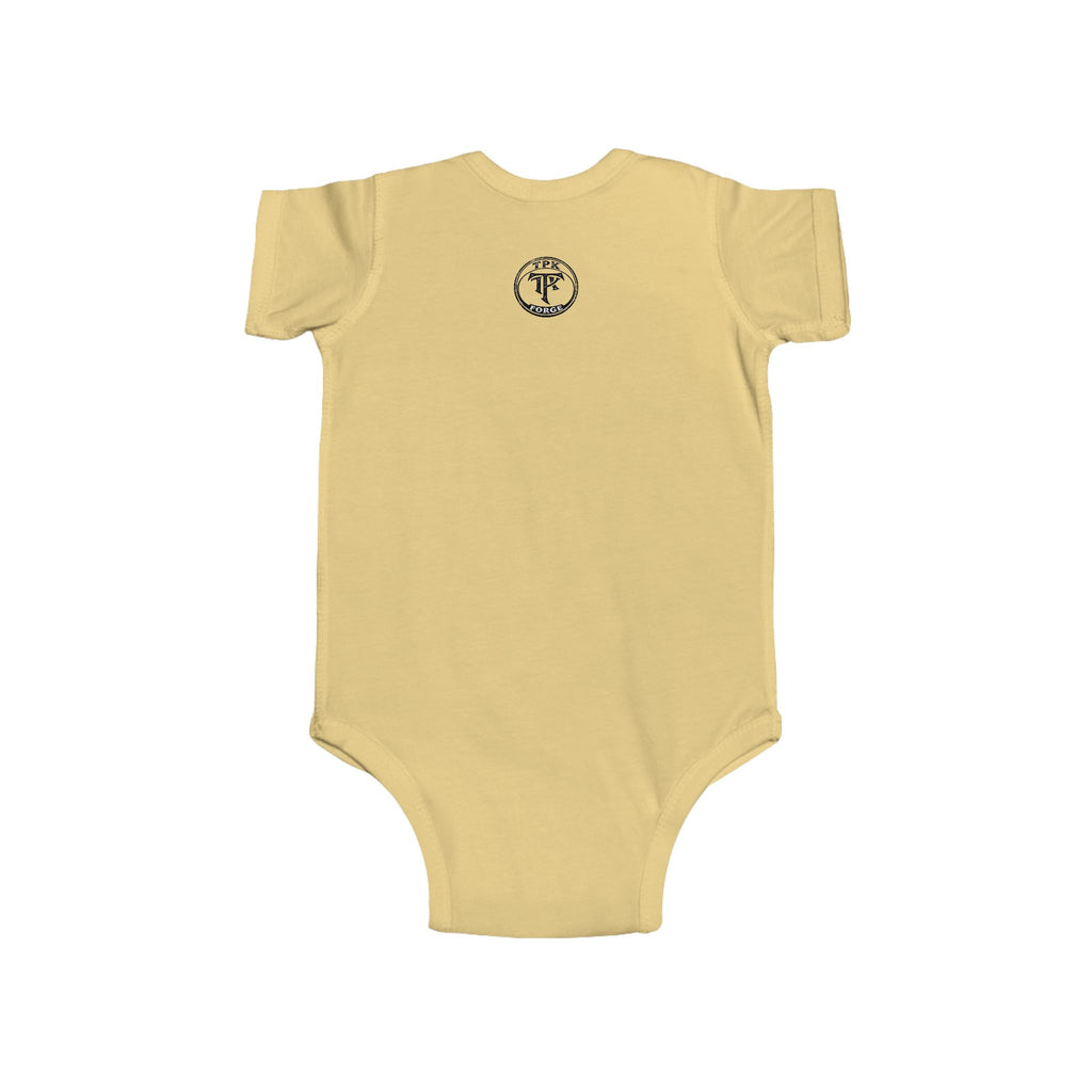Unicorn with Rainbow and D20 Dice Infant Bodysuit | RPG Baby Onesie