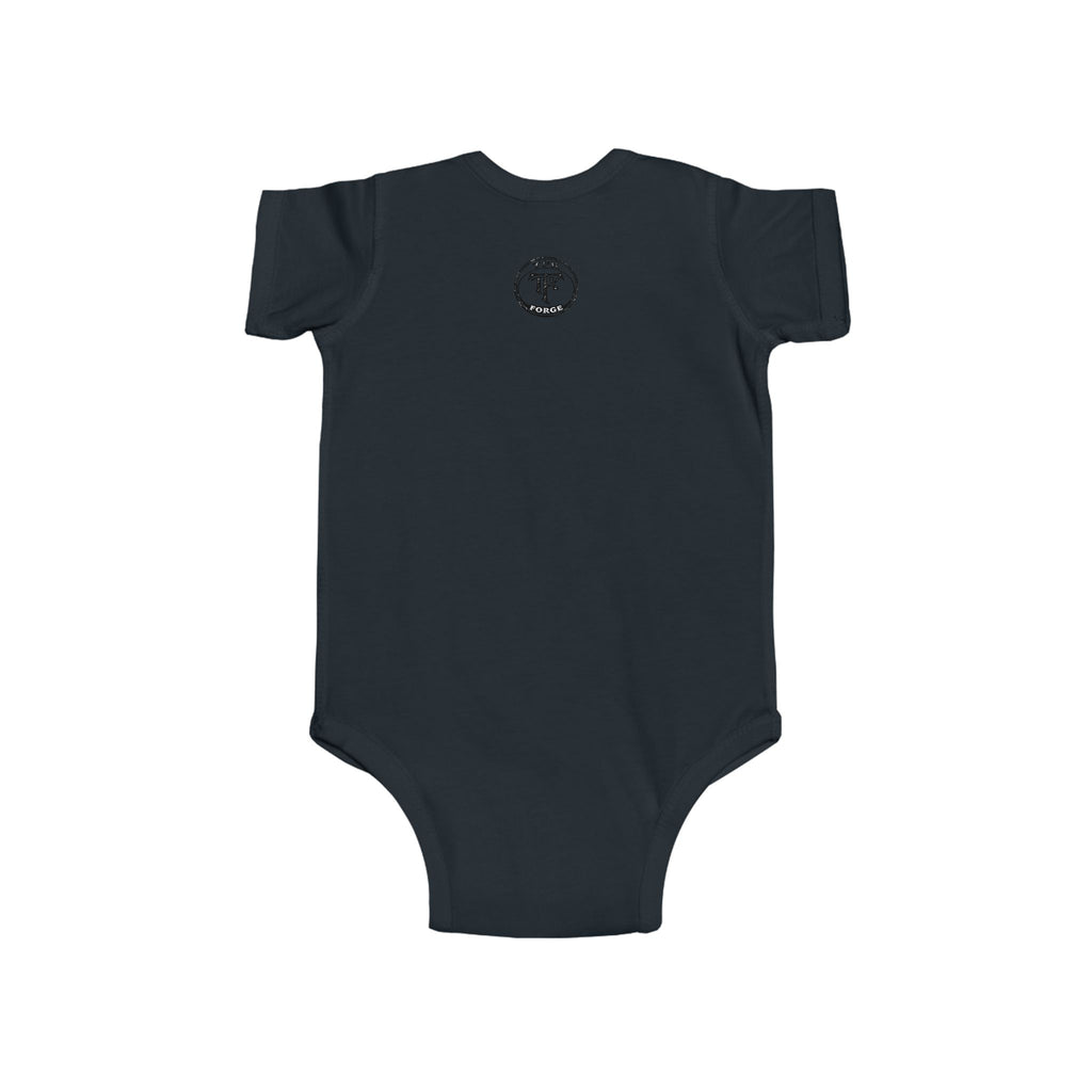 Unicorn with Rainbow and D20 Dice Infant Bodysuit | RPG Baby Onesie