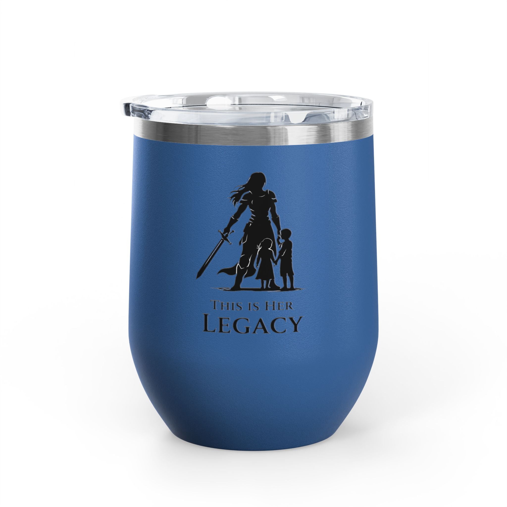 Warrior Mom Wine Tumbler – This Is Her Legacy – Strong Mother Gift – Funny Mom Cup Alternative – Wine Mom Gift – Mother’s Day Tumbler
