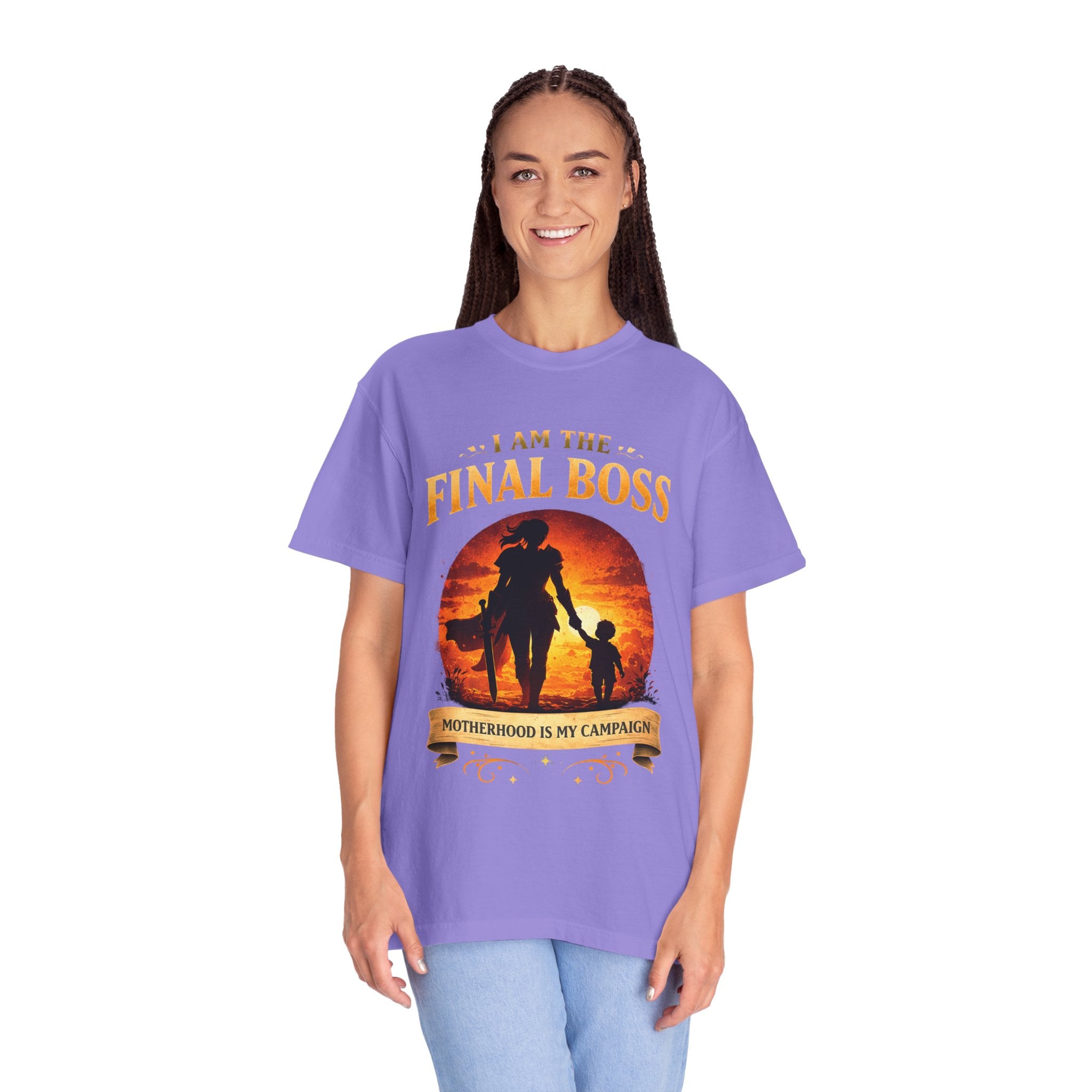 T‑Shirt — "I Am The Final Boss: Motherhood Is My Campaign" Graphic Tee