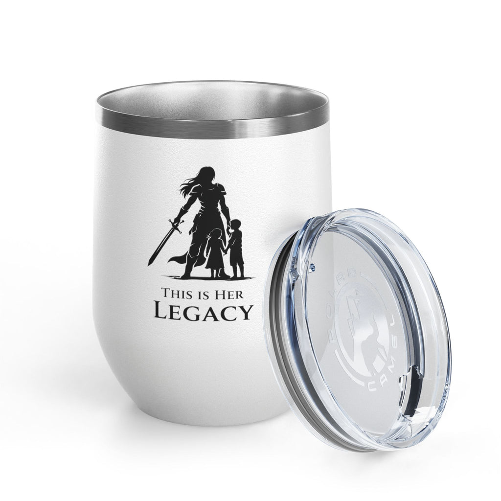 Warrior Mom Wine Tumbler – This Is Her Legacy – Strong Mother Gift – Funny Mom Cup Alternative – Wine Mom Gift – Mother’s Day Tumbler