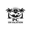 PC on Vacation Sticker | D20 Palm Tree Hammock Roll20 Gaming Sticker