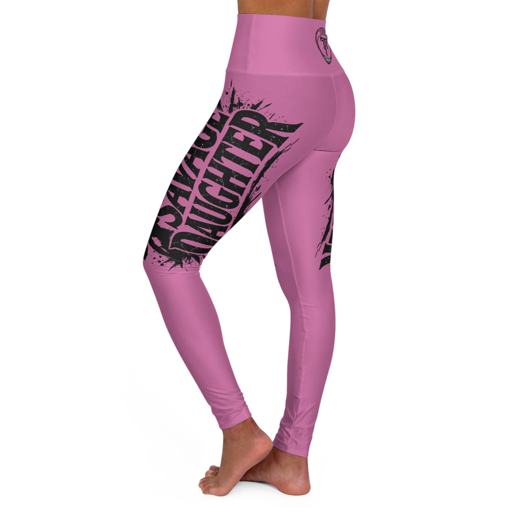 Daughter Mom Skull Design Leggings | High Waisted Yoga Leggings
