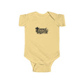 Savage Daughter logo Infant Bodysuit | Baby Onesie with Black Graphic