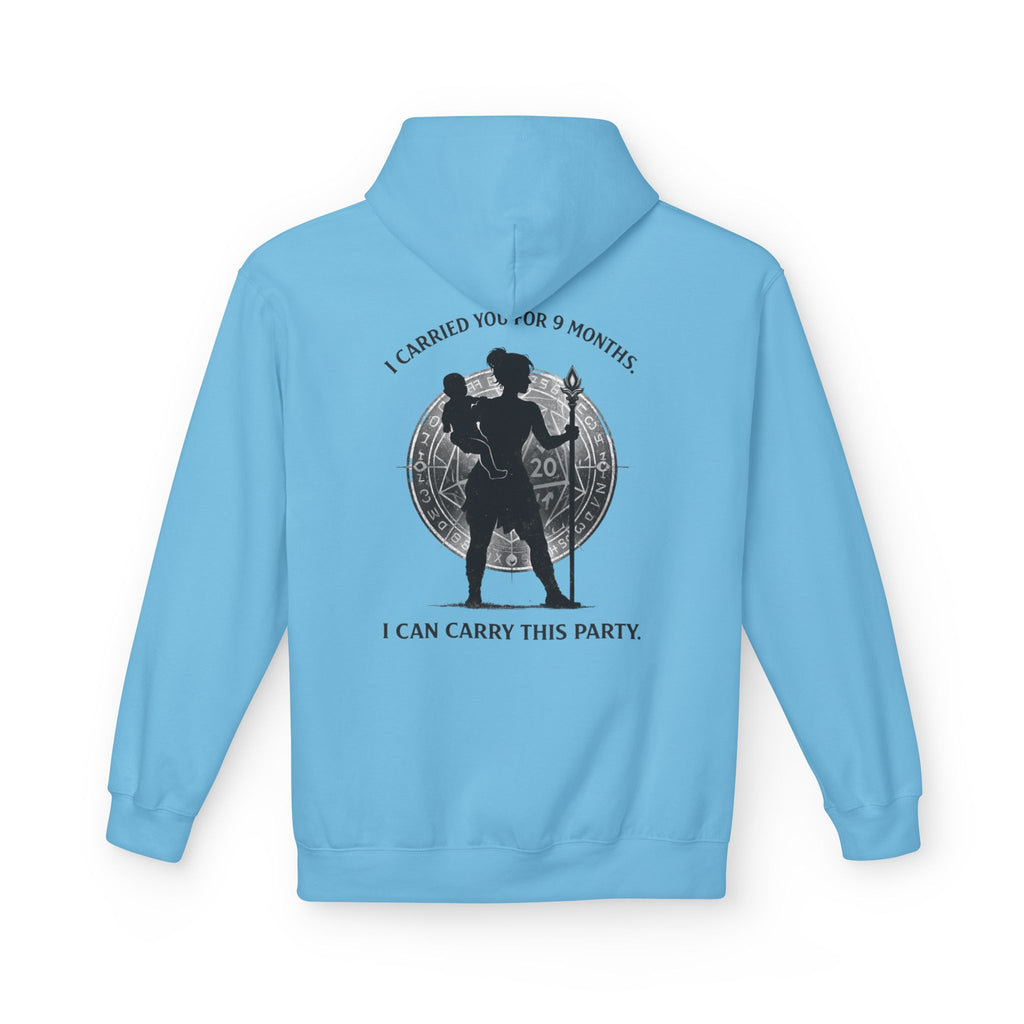 Warrior Mother Silhouette Hoodie | I Carried You for 9 Months, I Can Carry This Party