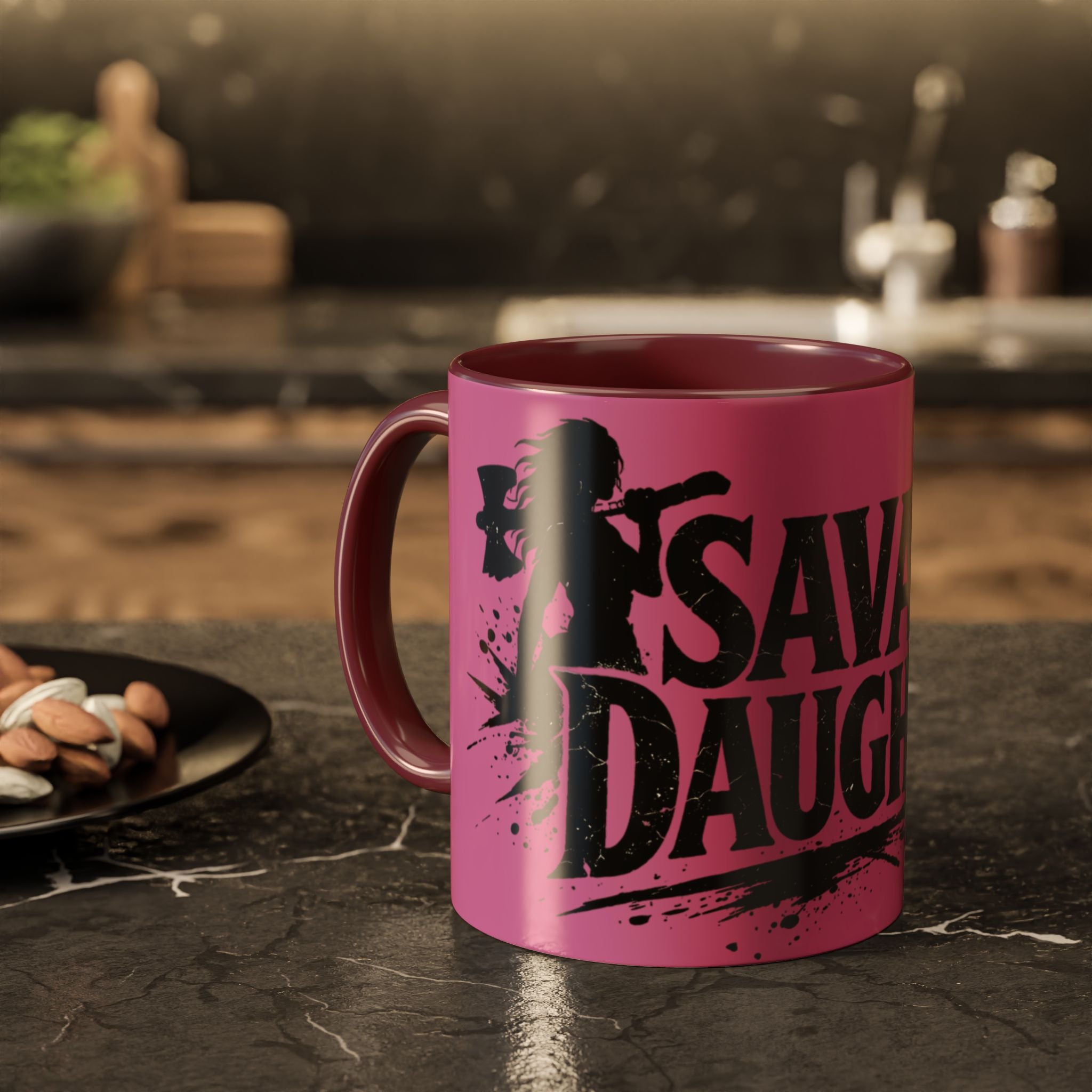 Savage Daughter Mug | Pink Black Accent