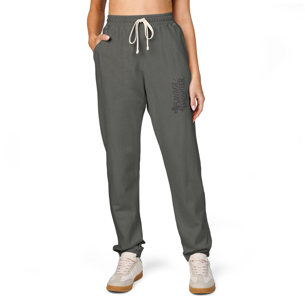 Savage Daughter Sweatpants — Garment-Dyed Fleece Joggers