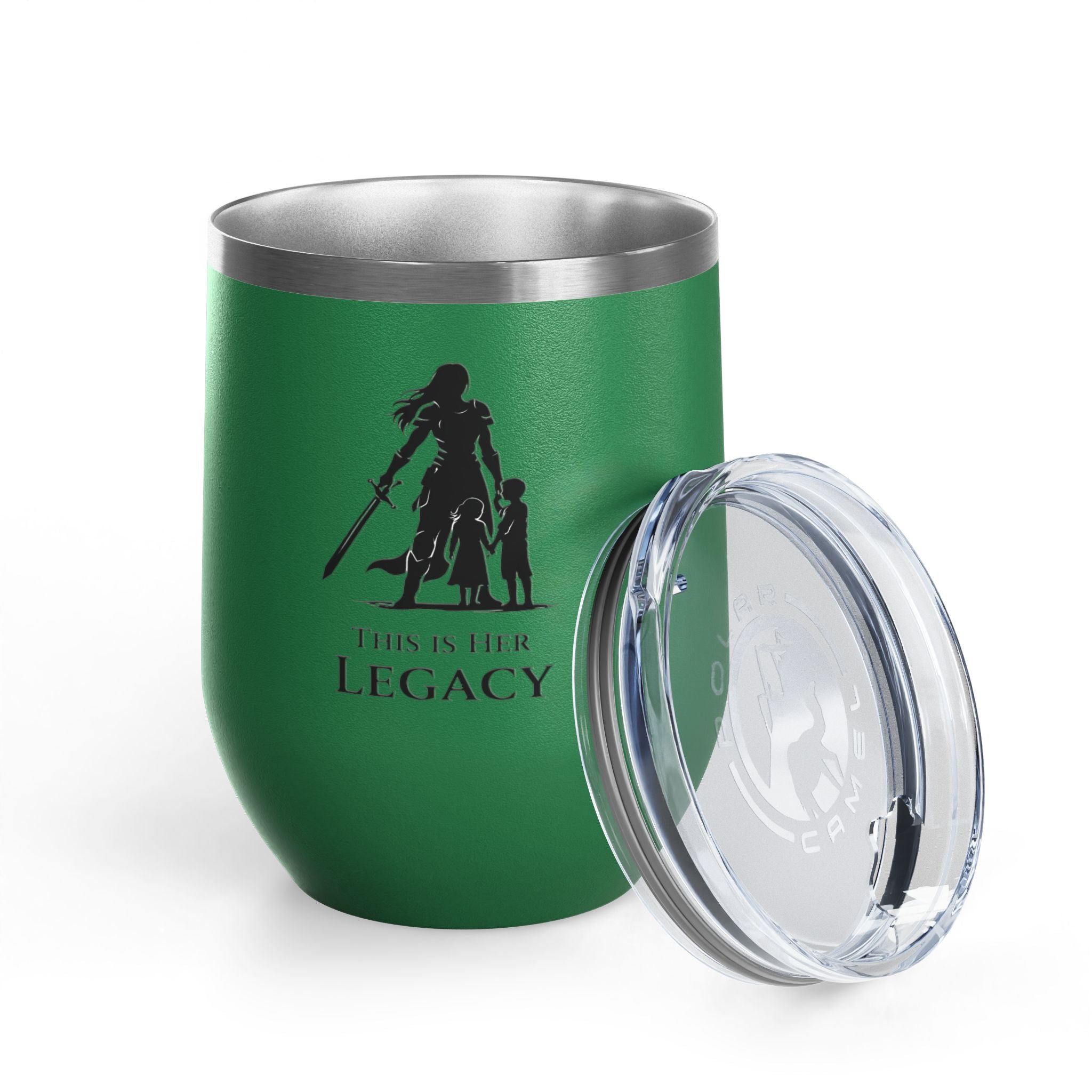Warrior Mom Wine Tumbler – This Is Her Legacy – Strong Mother Gift – Funny Mom Cup Alternative – Wine Mom Gift – Mother’s Day Tumbler