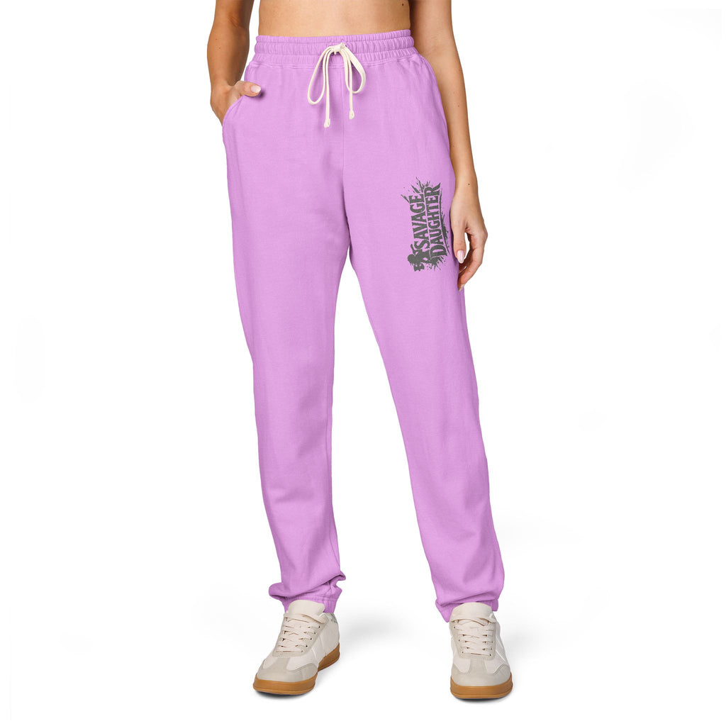 Savage Daughter Sweatpants — Garment-Dyed Fleece Joggers