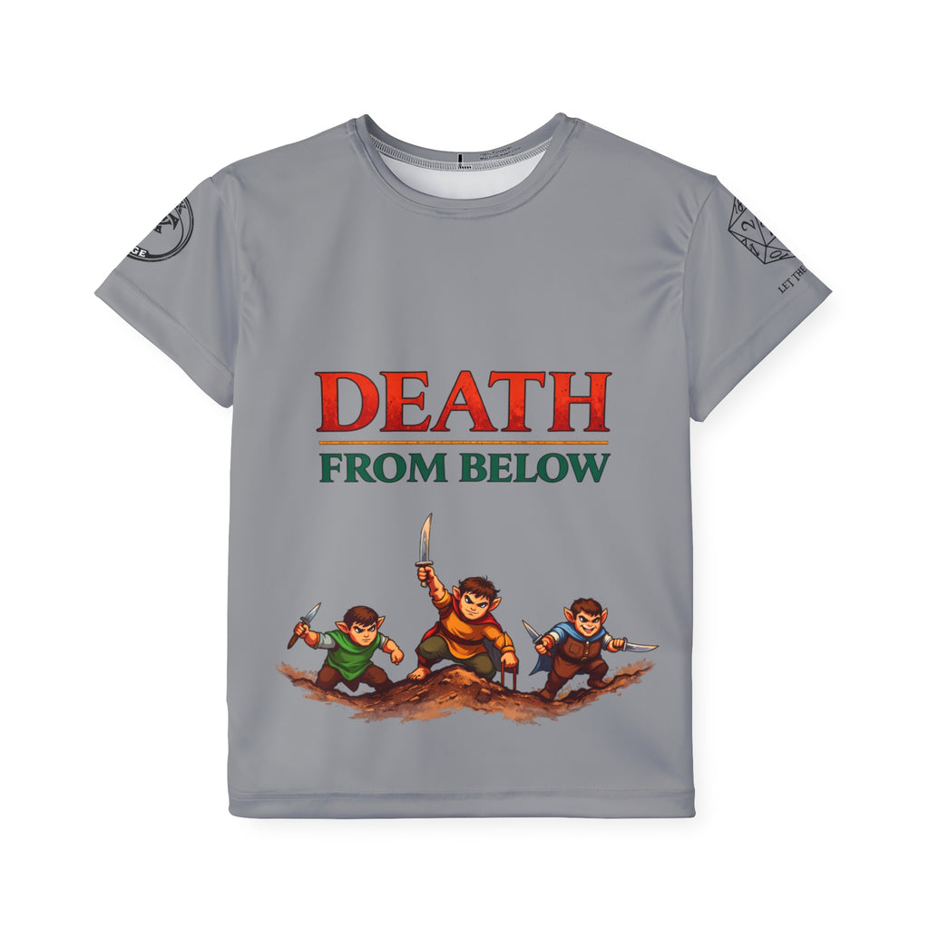 Death From Below Kids Sports Jersey | Dungeon Adventurer Party