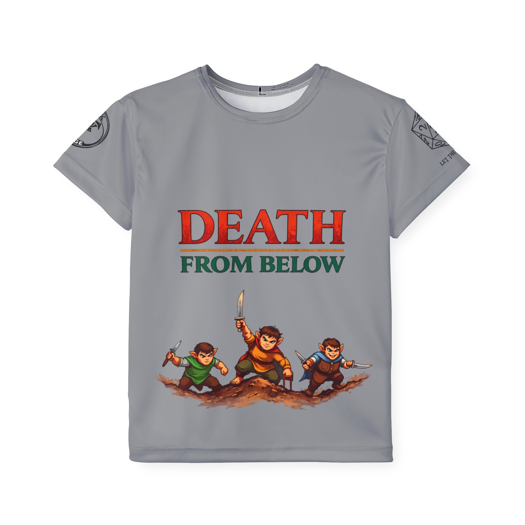 Death From Below Kids Sports Jersey | Dungeon Adventurer Party