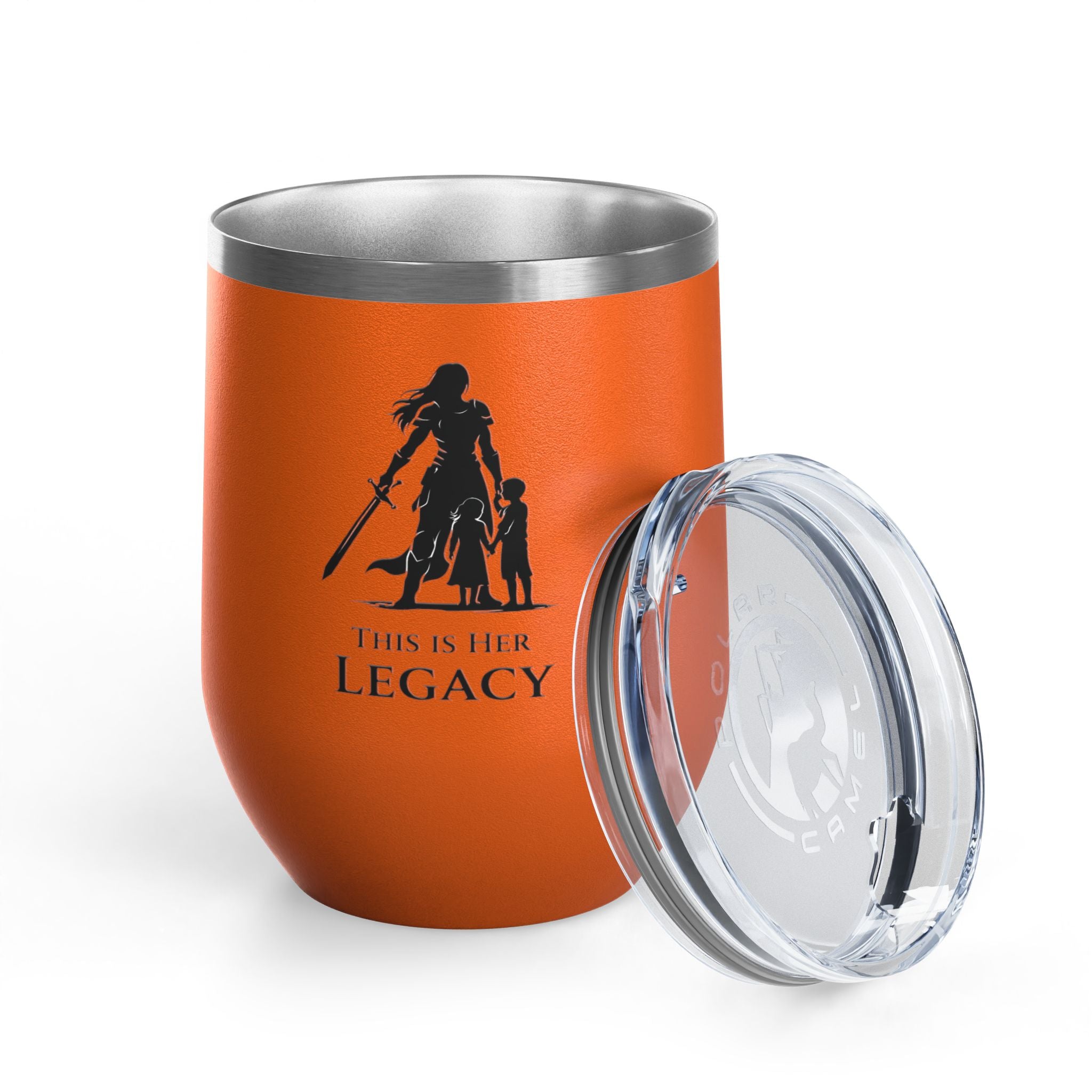Warrior Mom Wine Tumbler – This Is Her Legacy – Strong Mother Gift – Funny Mom Cup Alternative – Wine Mom Gift – Mother’s Day Tumbler