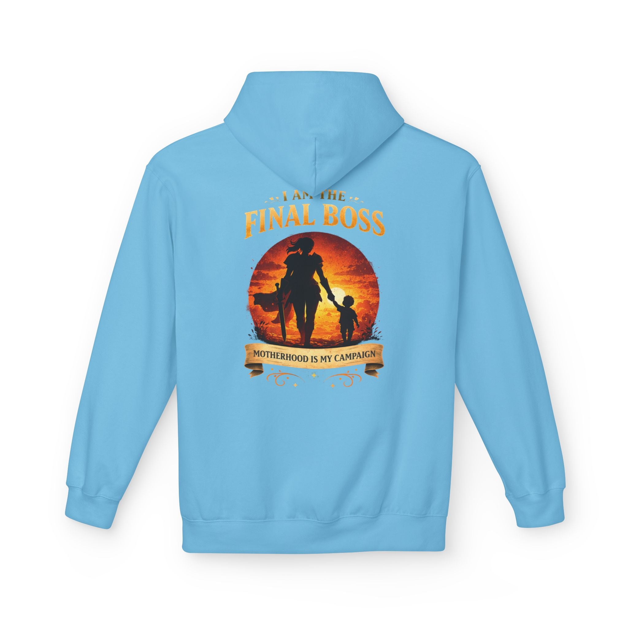 Motherhood Final Boss Hoodie — "Motherhood Is My Campaign" Graphic Hoodie