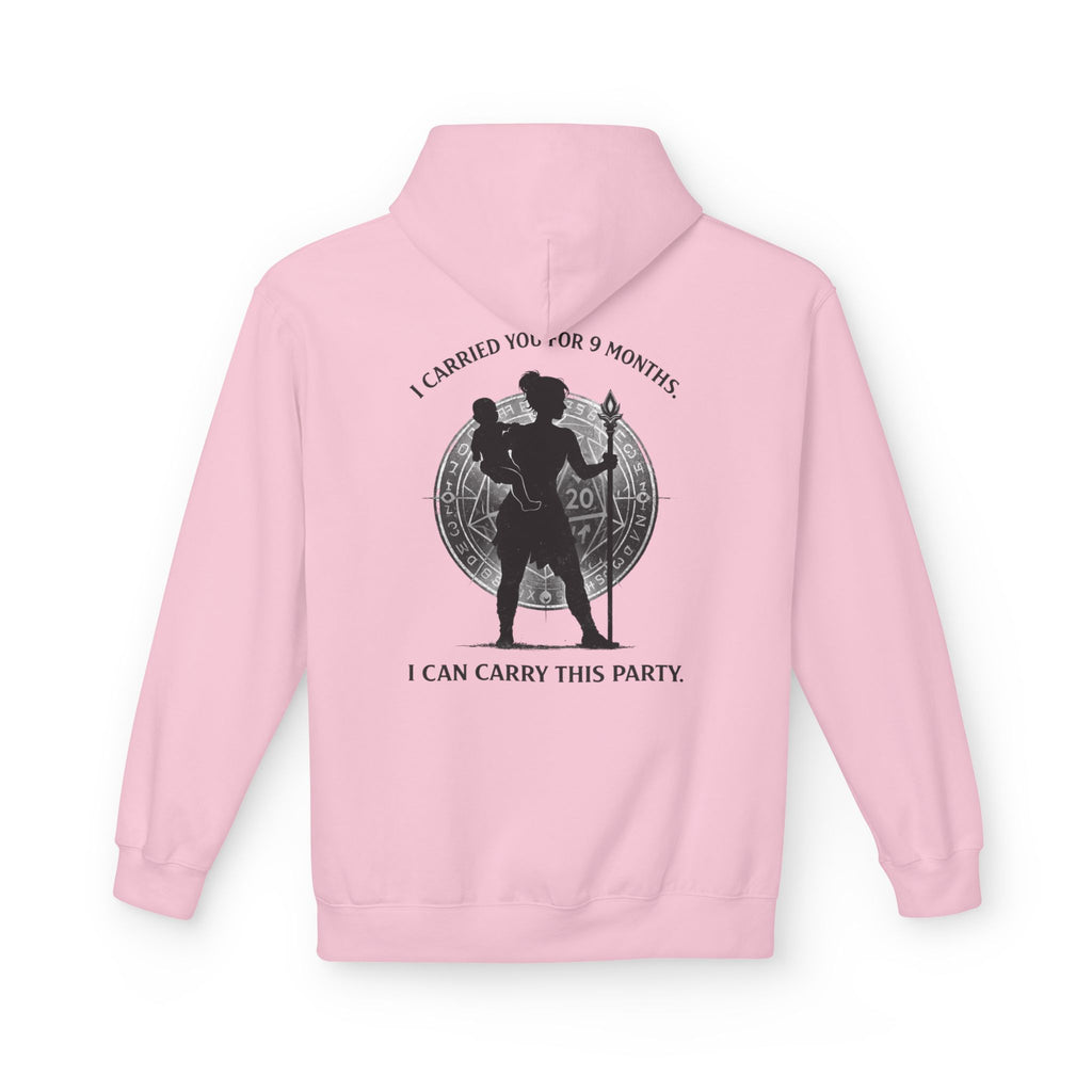 Warrior Mother Silhouette Hoodie | I Carried You for 9 Months, I Can Carry This Party