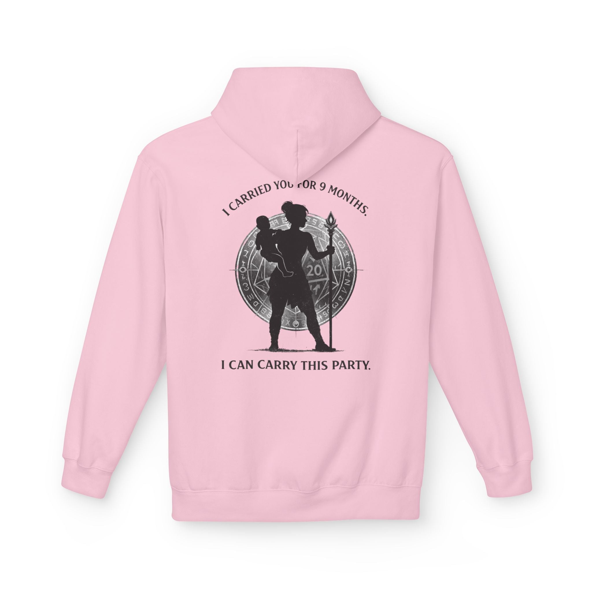 Warrior Mother Silhouette Hoodie | I Carried You for 9 Months, I Can Carry This Party