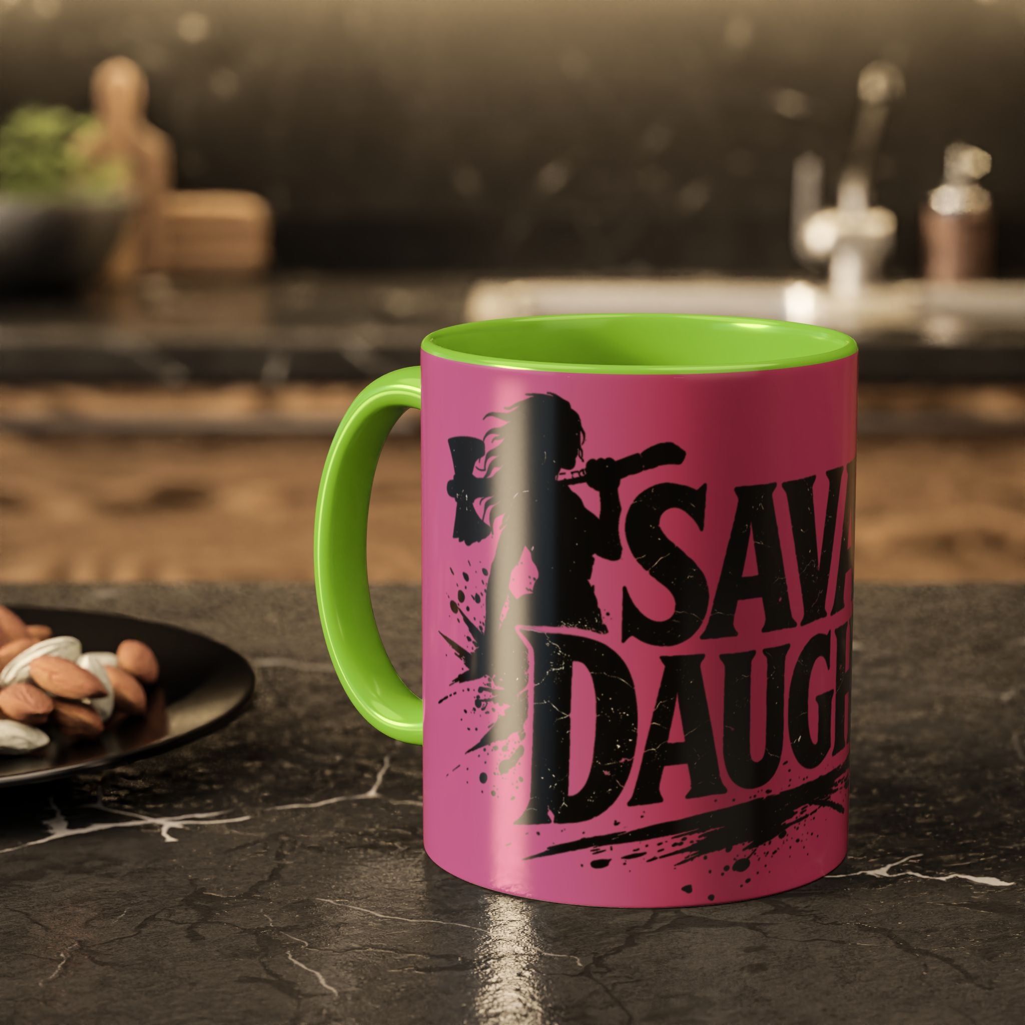 Savage Daughter Mug | Pink Black Accent