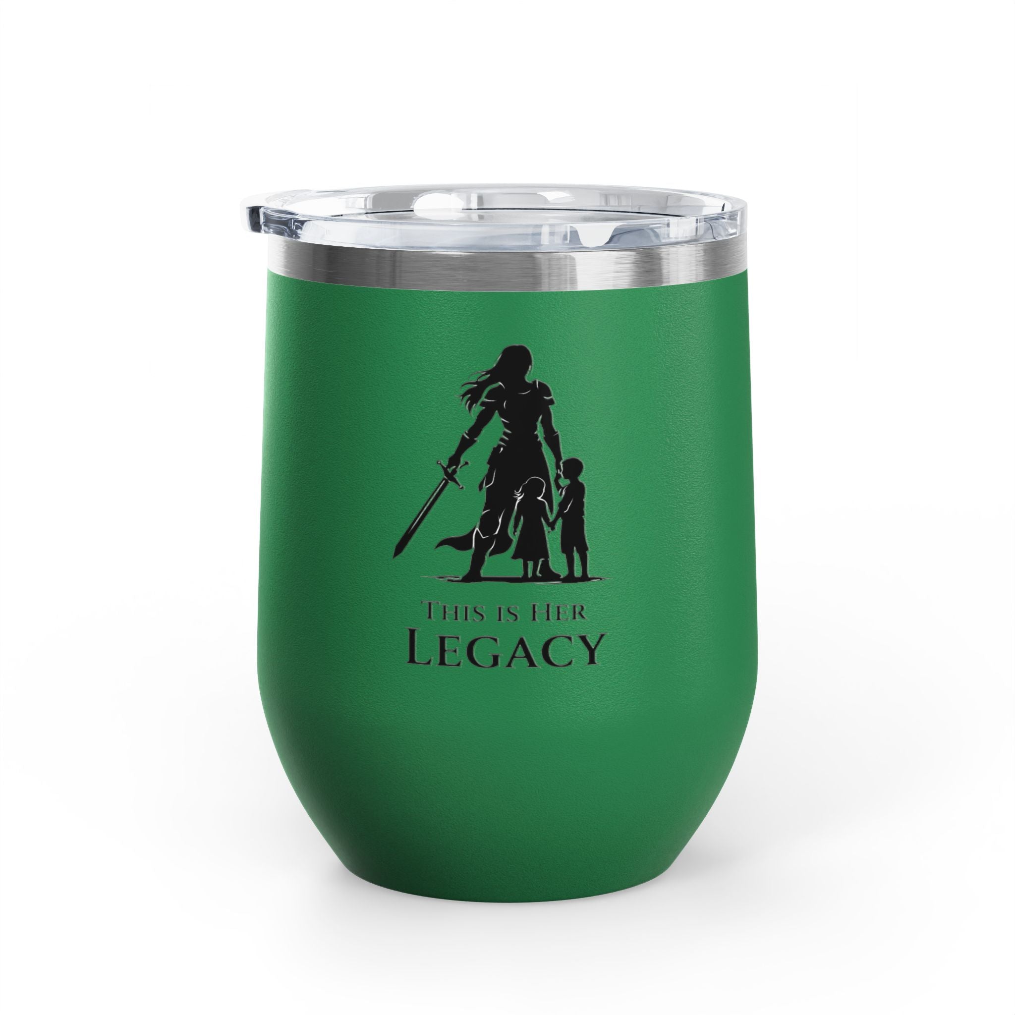 Warrior Mom Wine Tumbler – This Is Her Legacy – Strong Mother Gift – Funny Mom Cup Alternative – Wine Mom Gift – Mother’s Day Tumbler