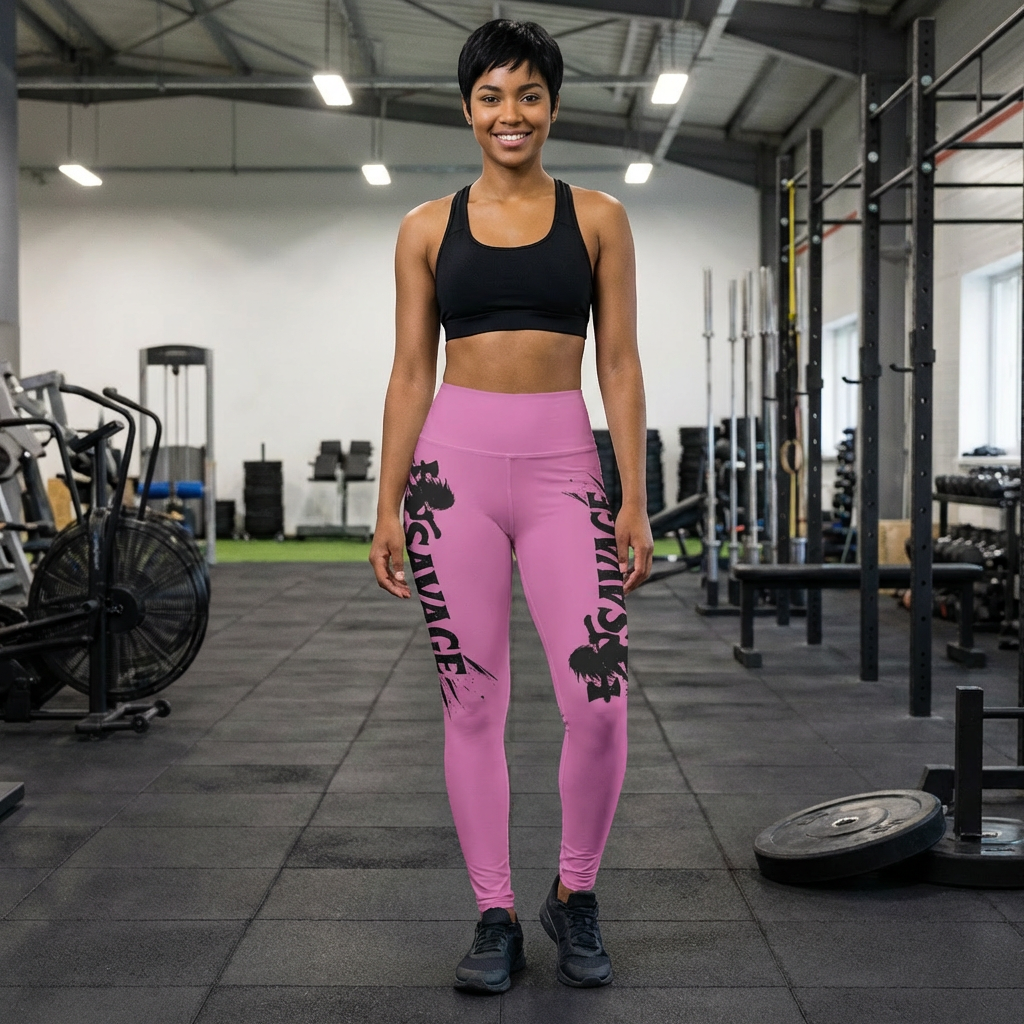 Daughter Mom Skull Design Leggings | High Waisted Yoga Leggings