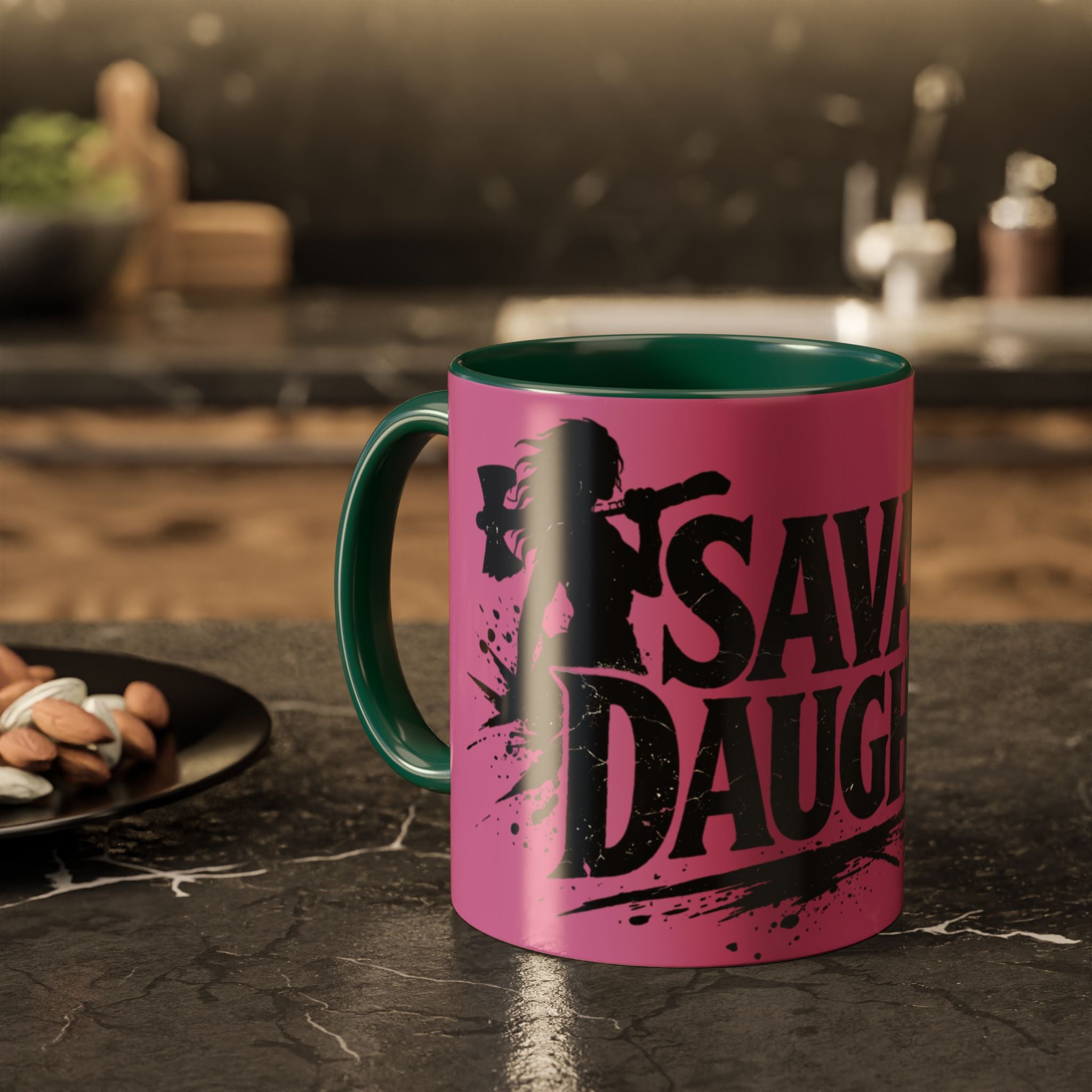 Savage Daughter Mug | Pink Black Accent