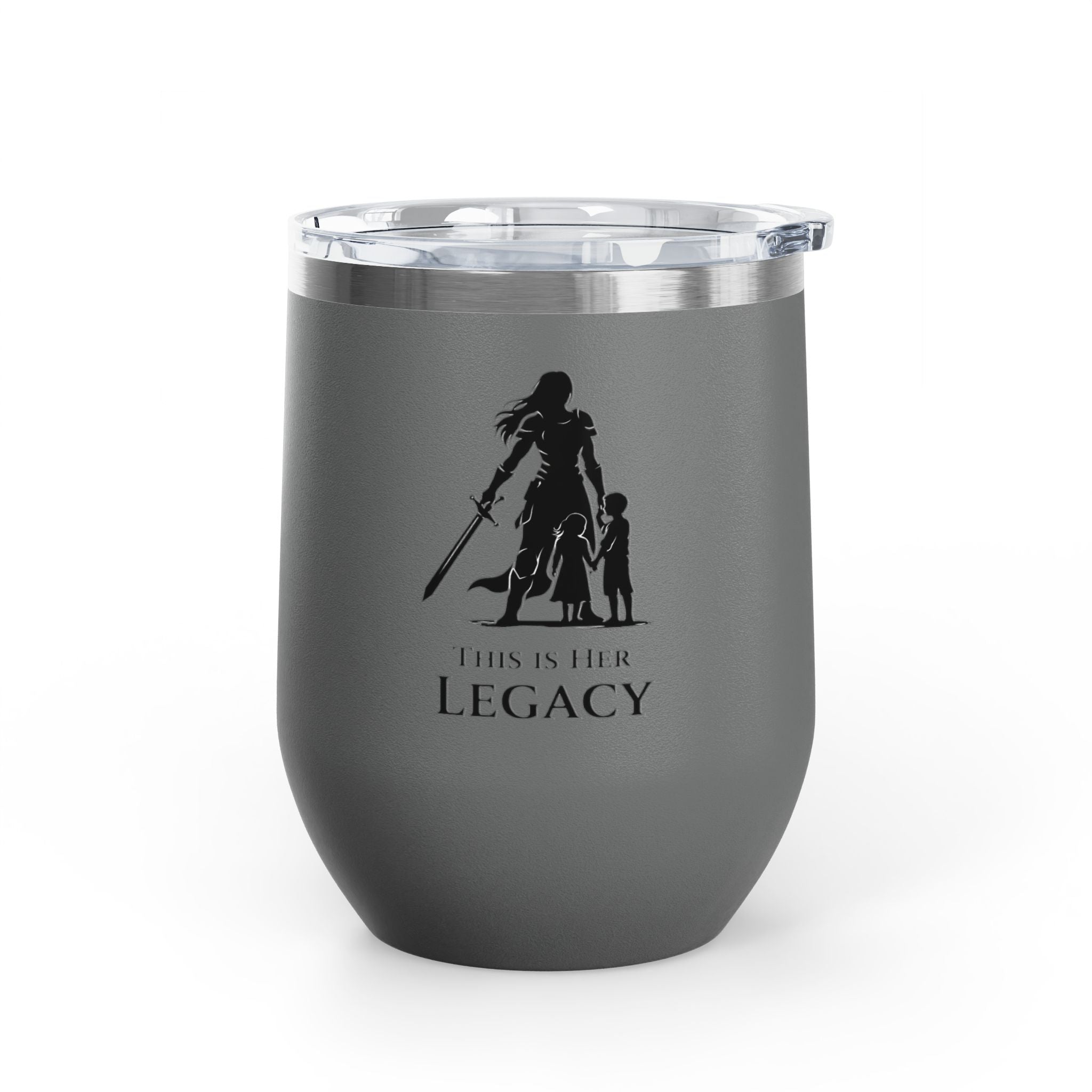 Warrior Mom Wine Tumbler – This Is Her Legacy – Strong Mother Gift – Funny Mom Cup Alternative – Wine Mom Gift – Mother’s Day Tumbler