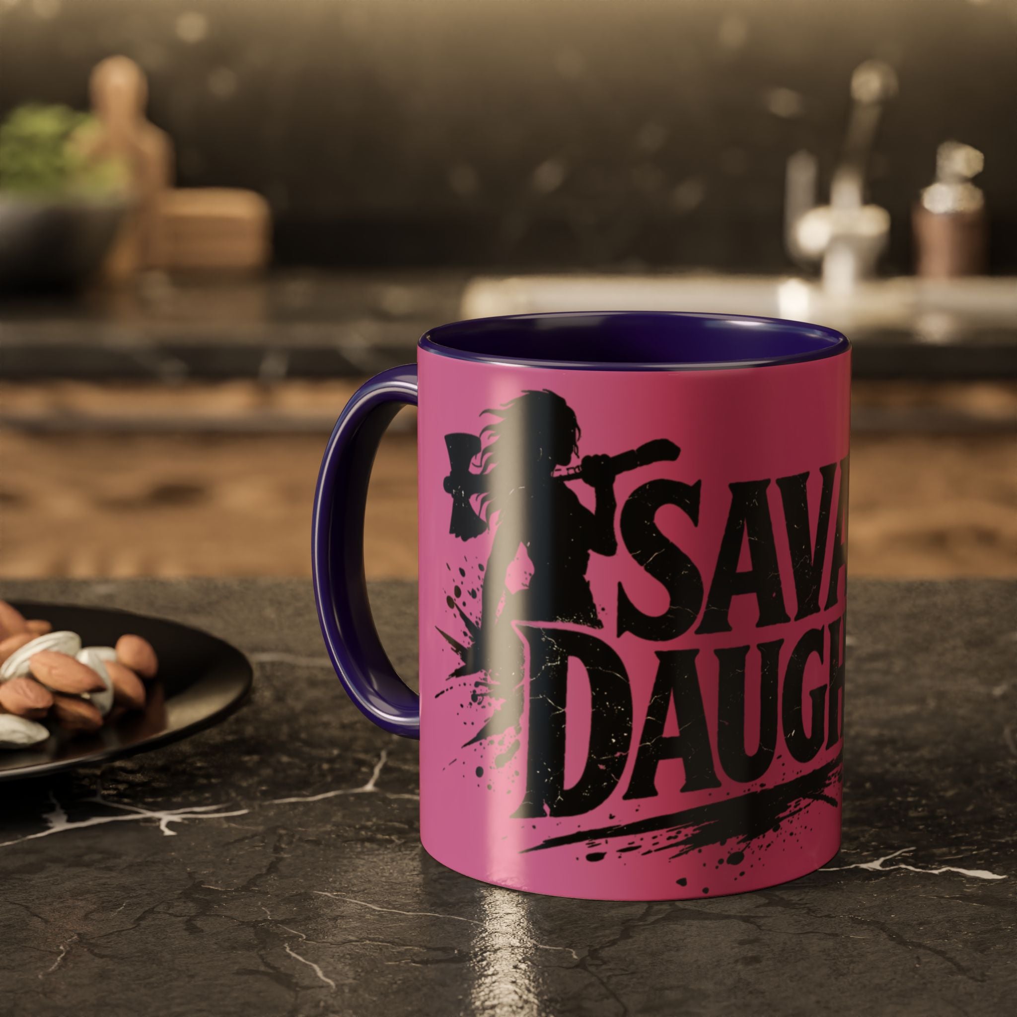 Savage Daughter Mug | Pink Black Accent