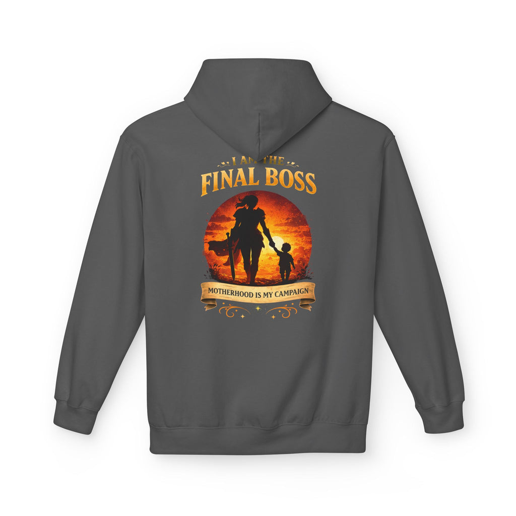 Motherhood Final Boss Hoodie — "Motherhood Is My Campaign" Graphic Hoodie